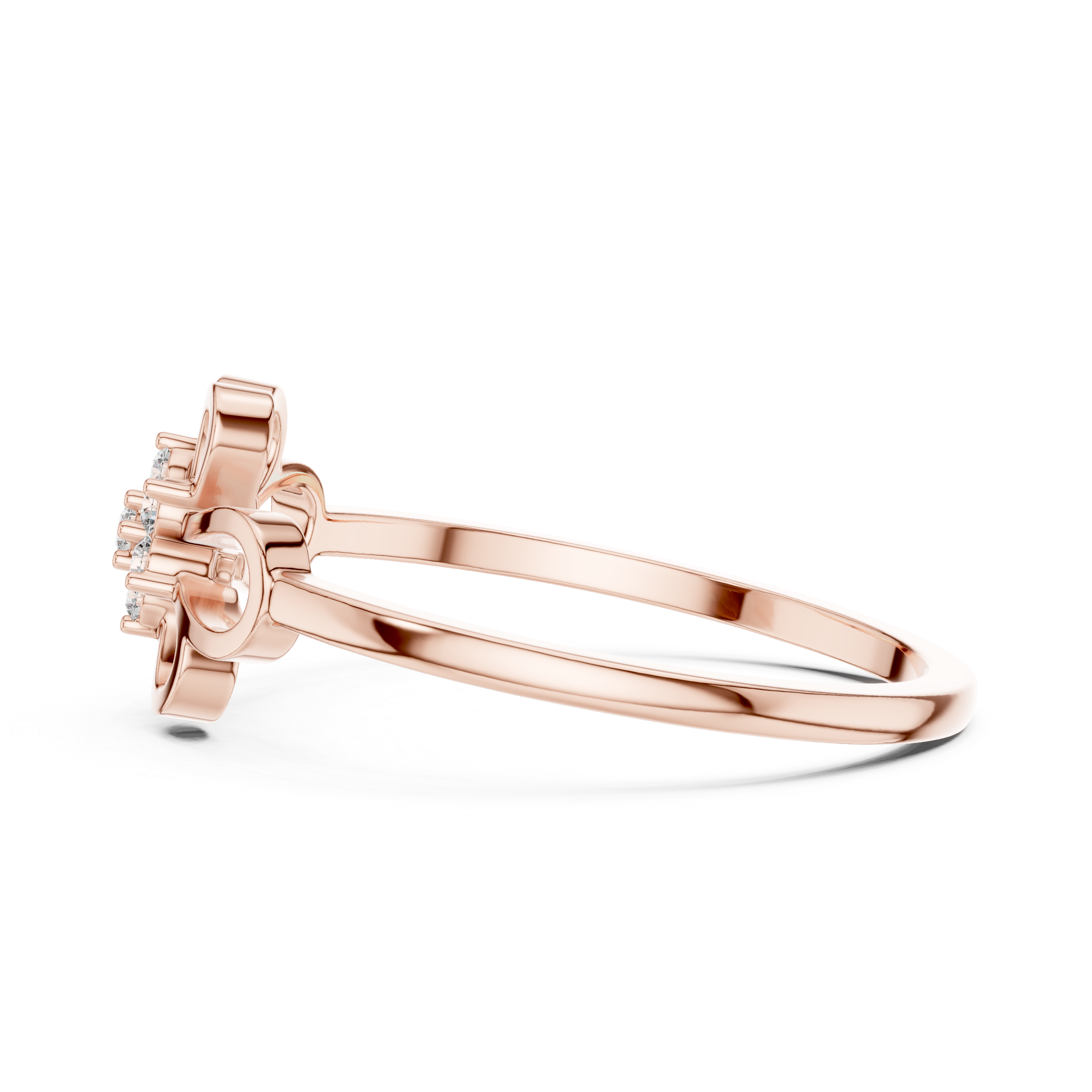 Lab Grown Diamond Floral Openwork Ring