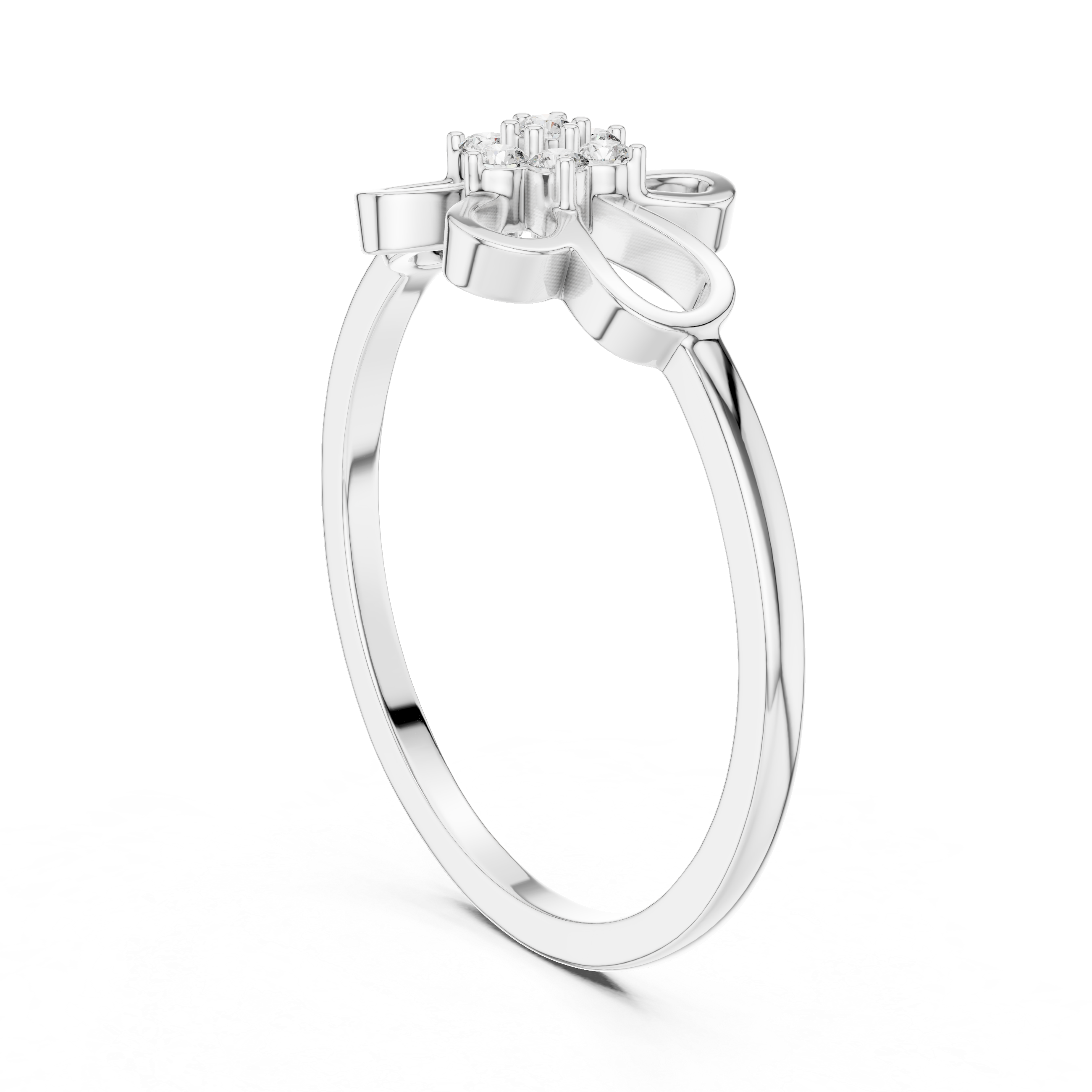 Lab Grown Diamond Floral Openwork Ring