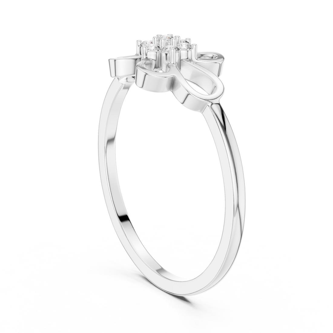 Lab Grown Diamond Floral Openwork Ring