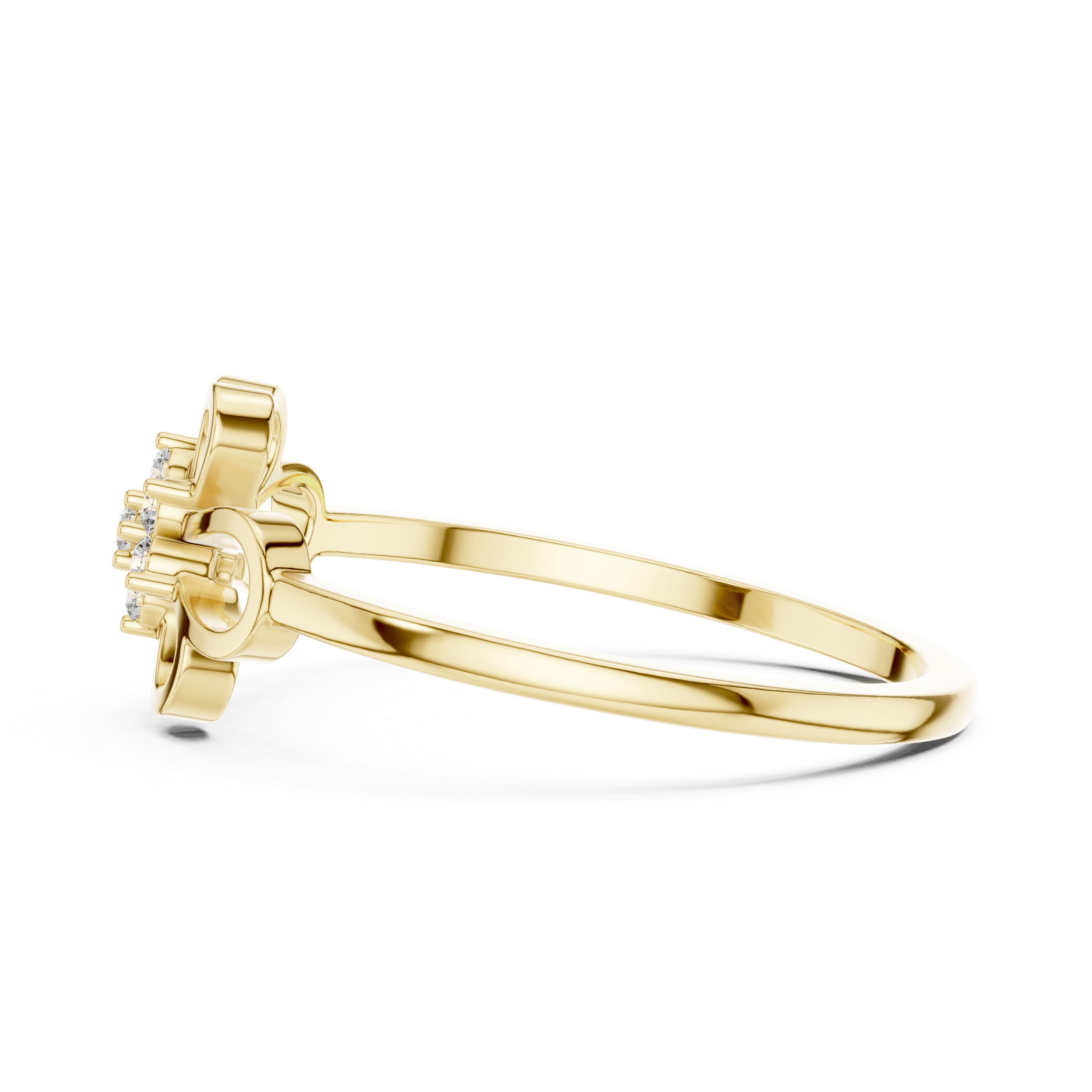 Lab Grown Diamond Floral Openwork Ring