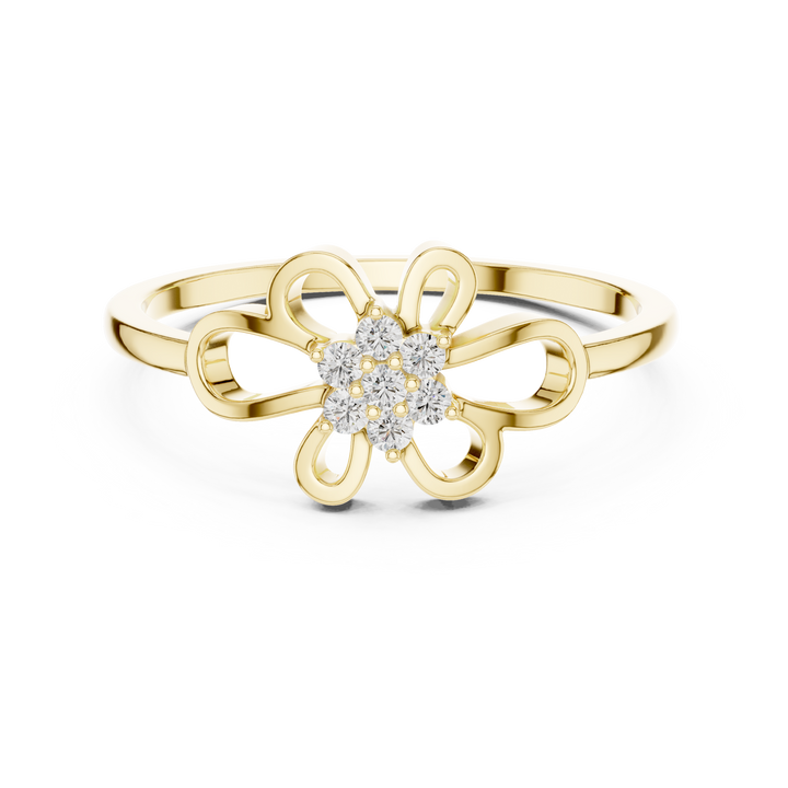 Lab Grown Diamond Floral Openwork Ring