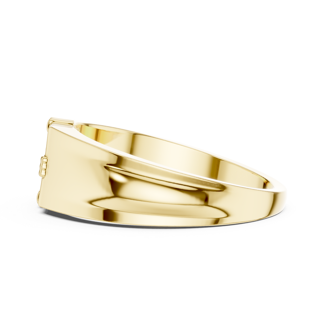 Lab Grown Diamond Square Cluster Signet Ring
