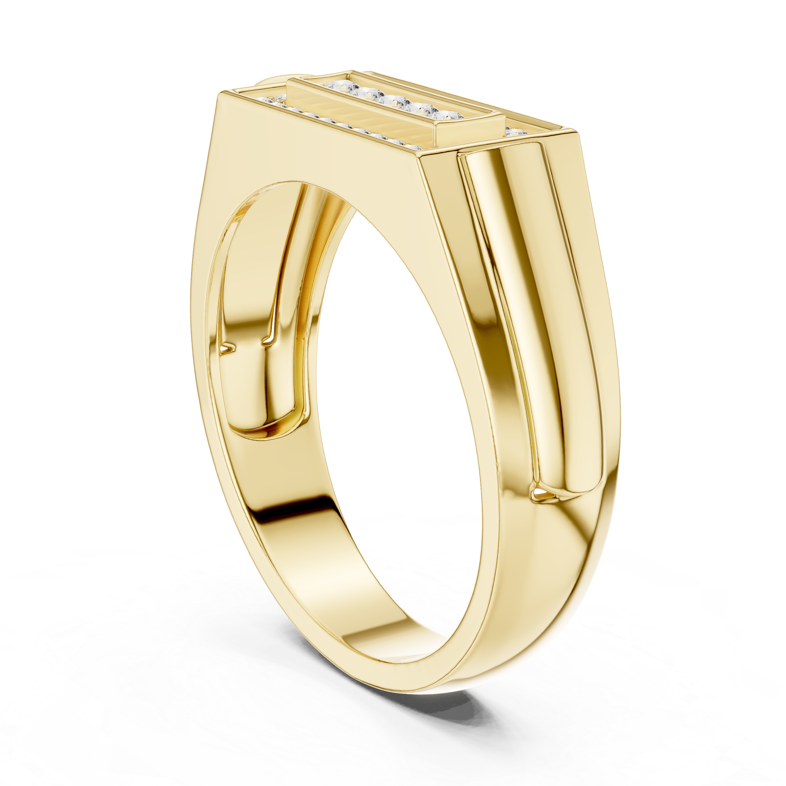 Elegant bangle bracelet with glossy polished finish.