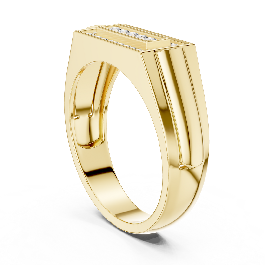 Elegant bangle bracelet with glossy polished finish.