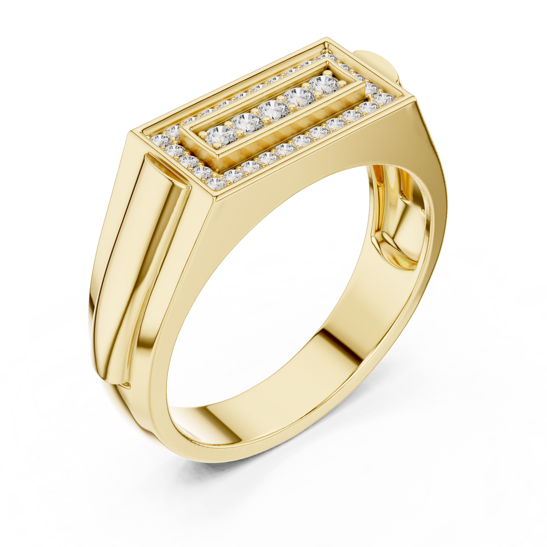 Slim cuff bracelet with refined gold styling.