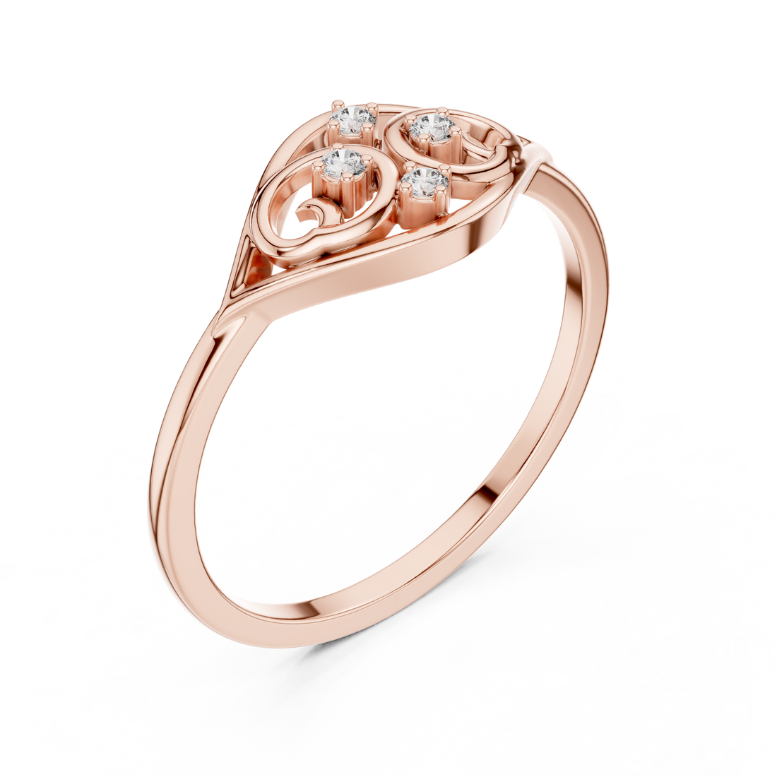 Adjustable toe ring with slim polished band.