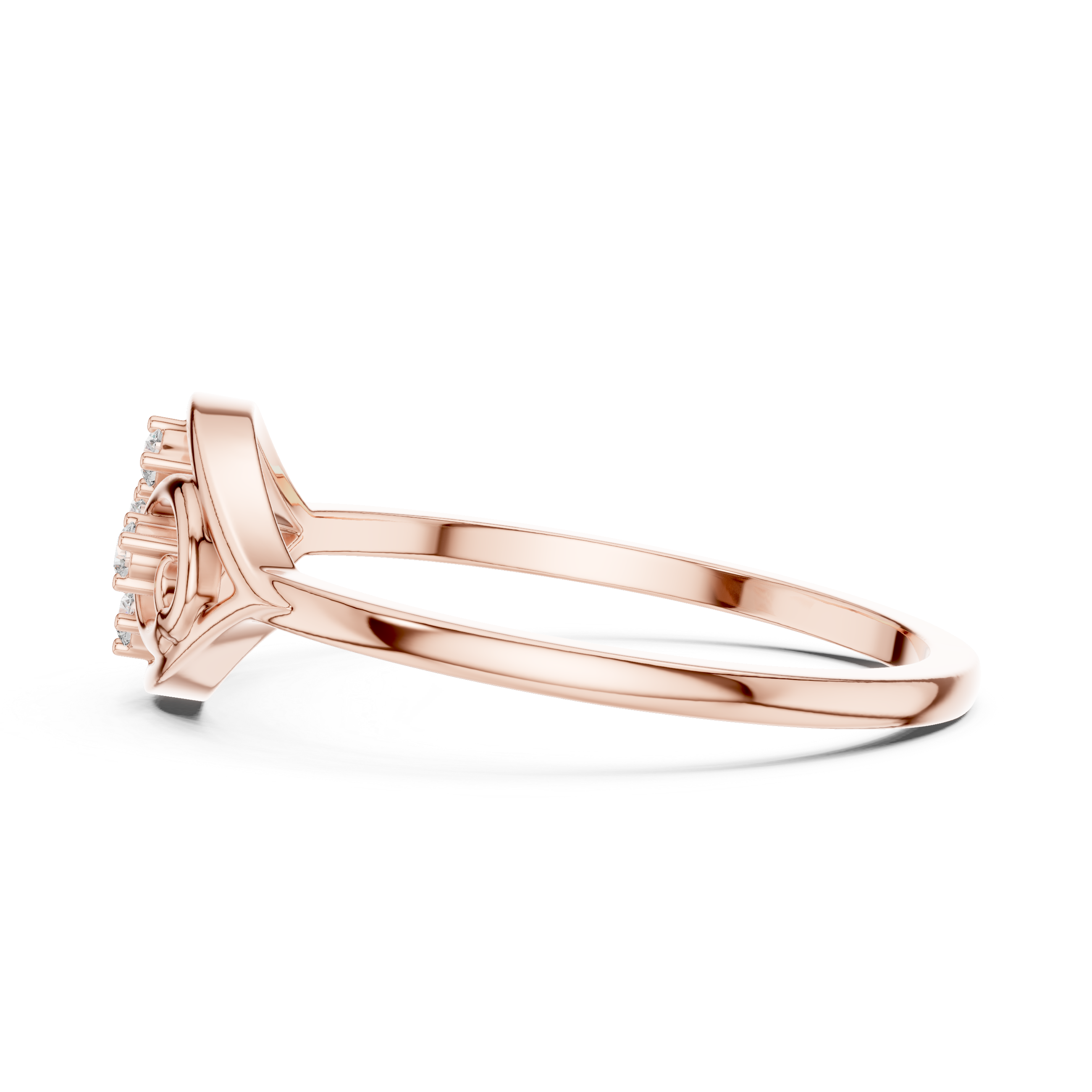 Gemstone toe ring with bright center stone.