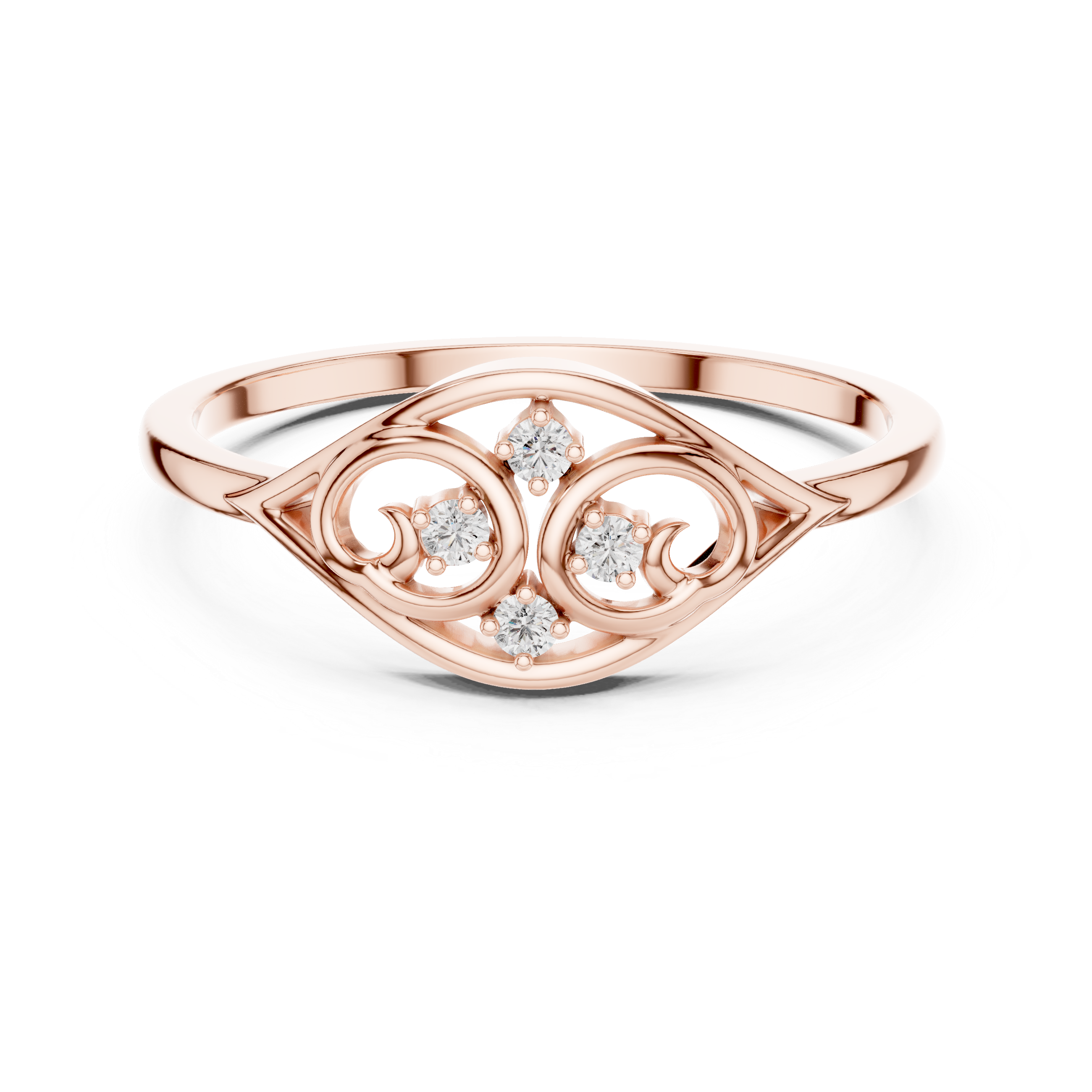 Classic toe ring with smooth gold finish.