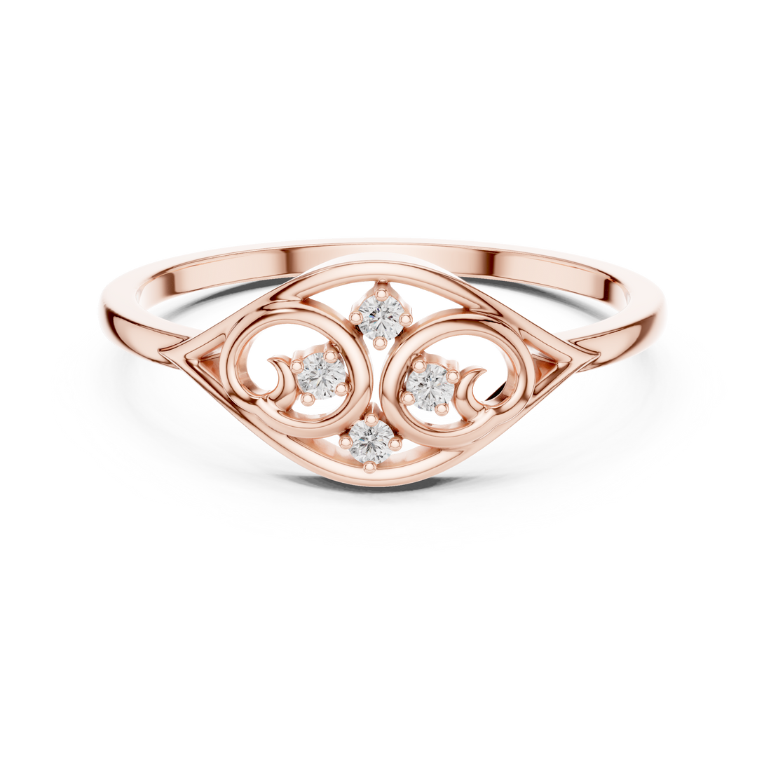 Classic toe ring with smooth gold finish.