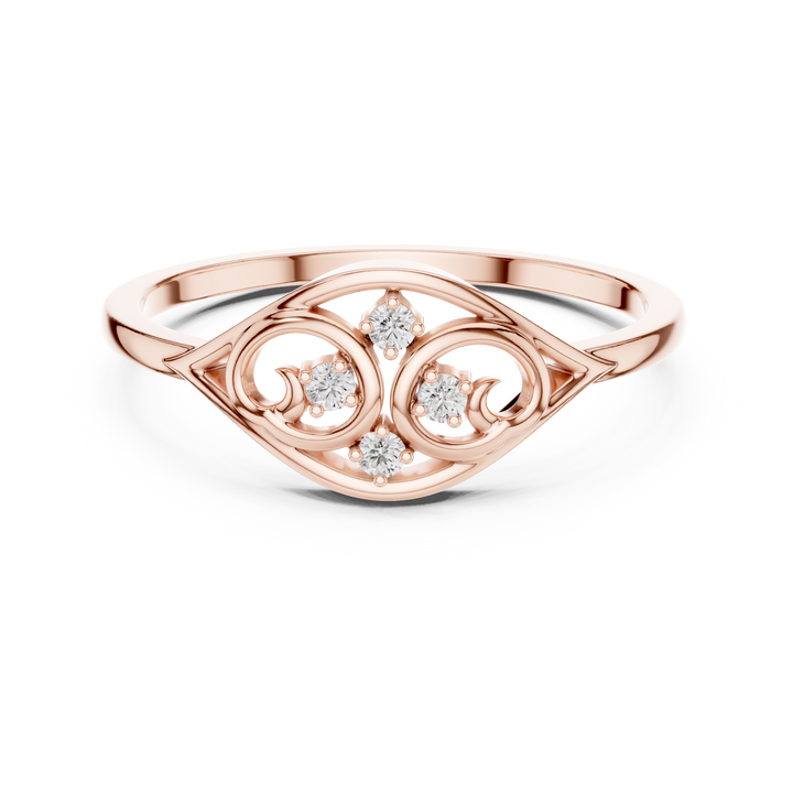 Classic toe ring with smooth gold finish.
