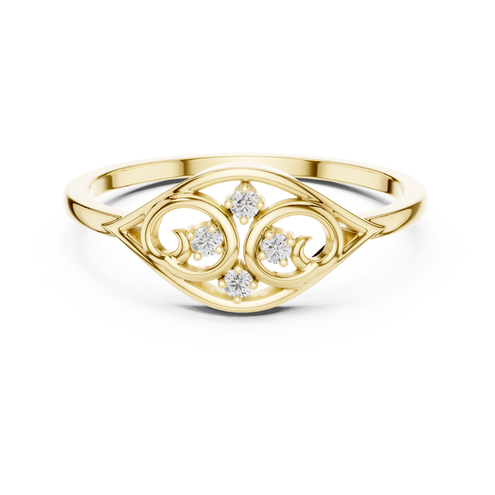 Men's diamond signet ring with bold square top.