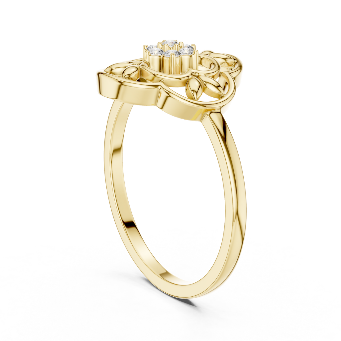 Bold cocktail ring with large vibrant gemstone.