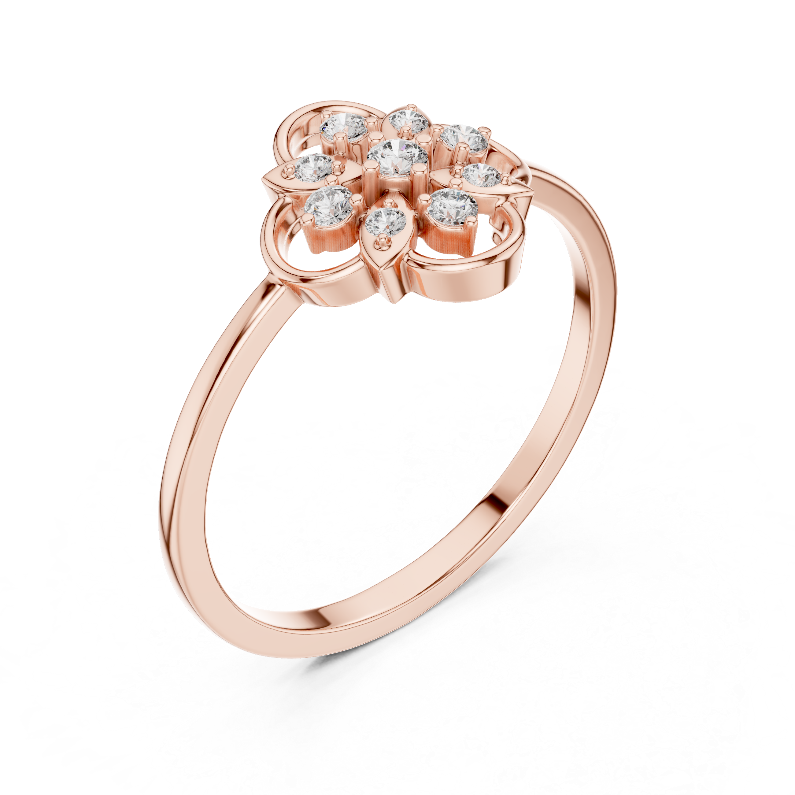 Stackable gold rings with thin polished bands.