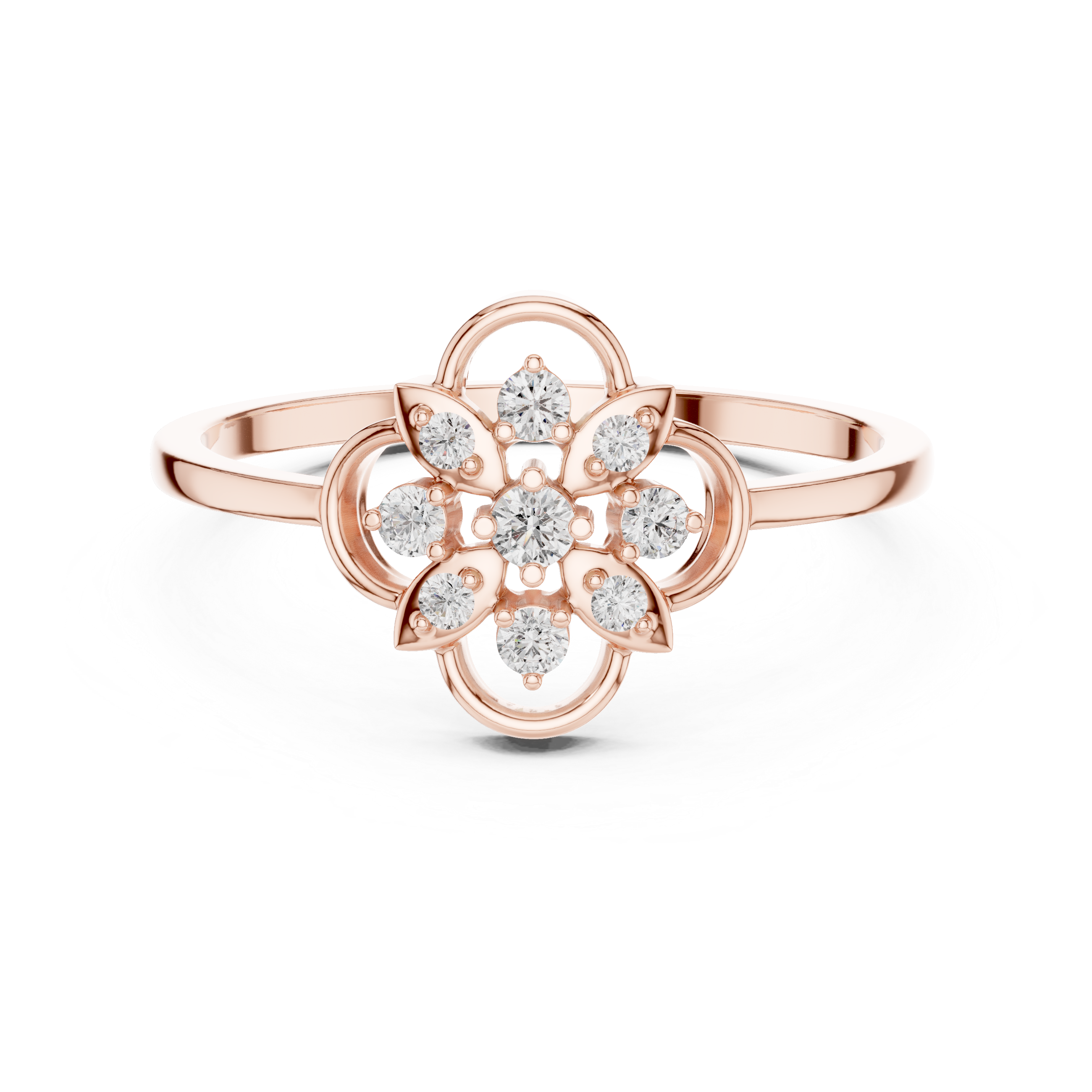 Diamond pendant necklace with brilliant sparkling finish.