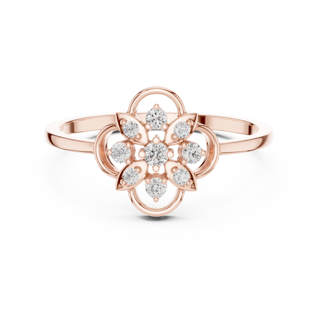 Diamond pendant necklace with brilliant sparkling finish.