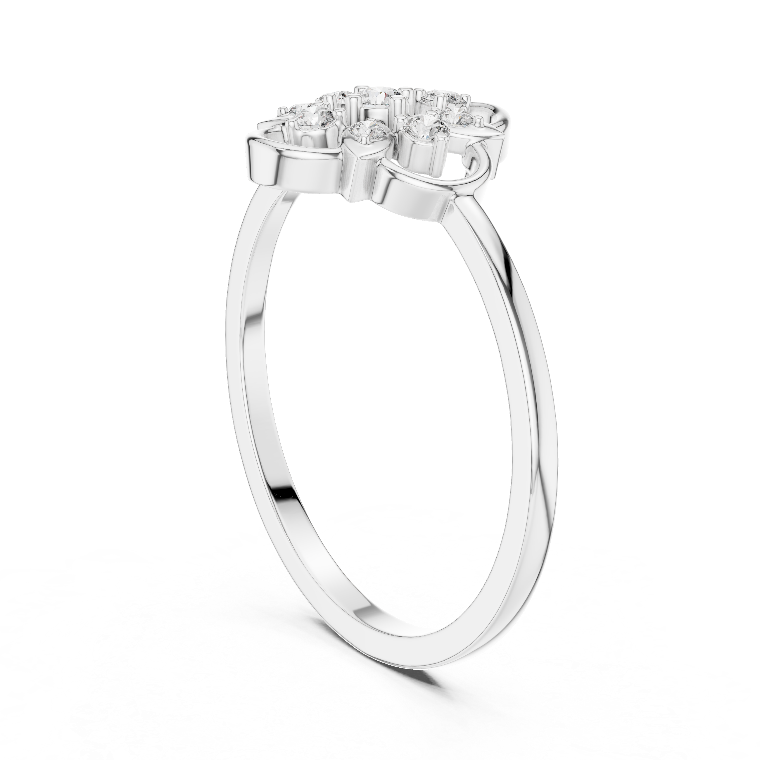 Anniversary ring with sparkling gemstone accents.