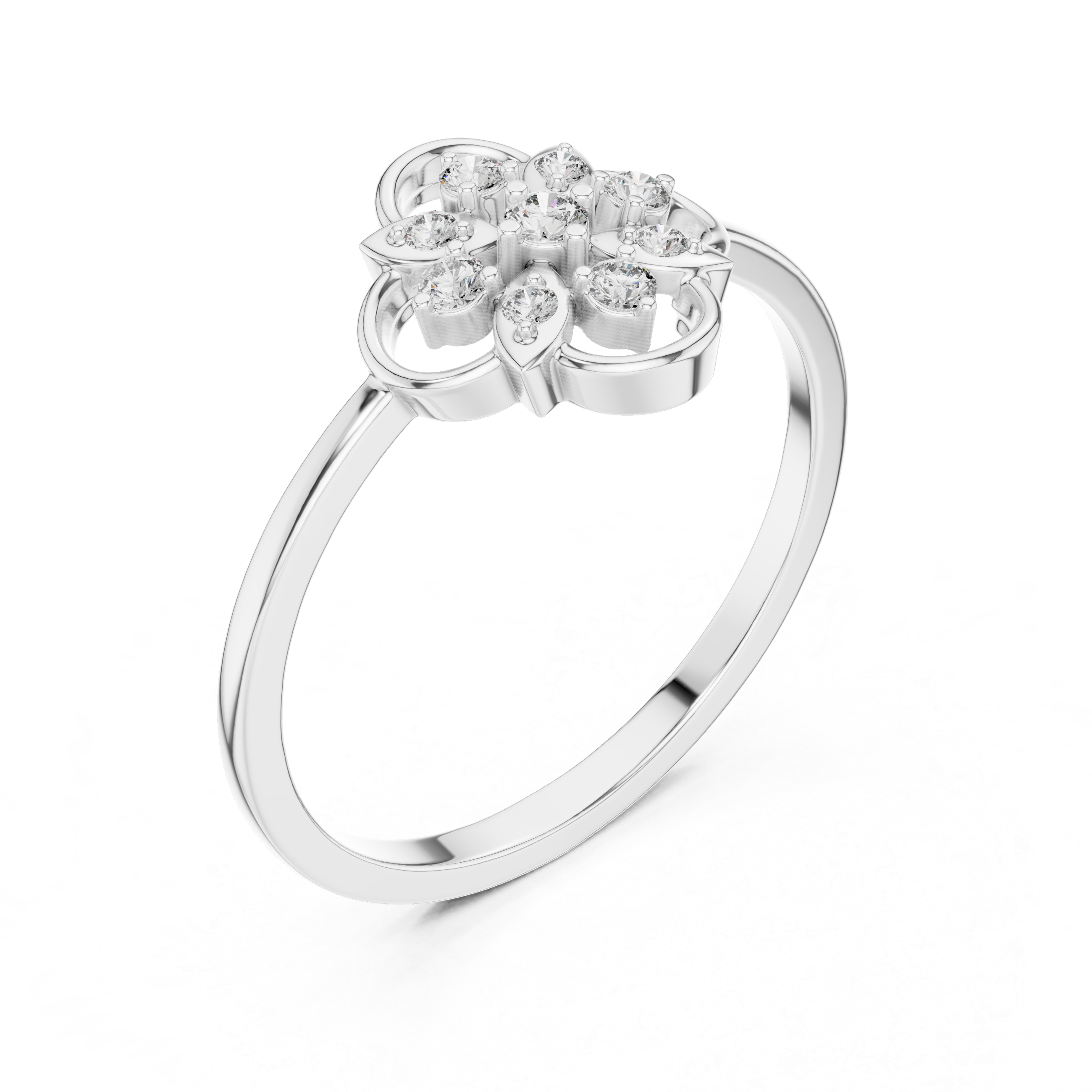 Promise ring with modern minimal gold design.