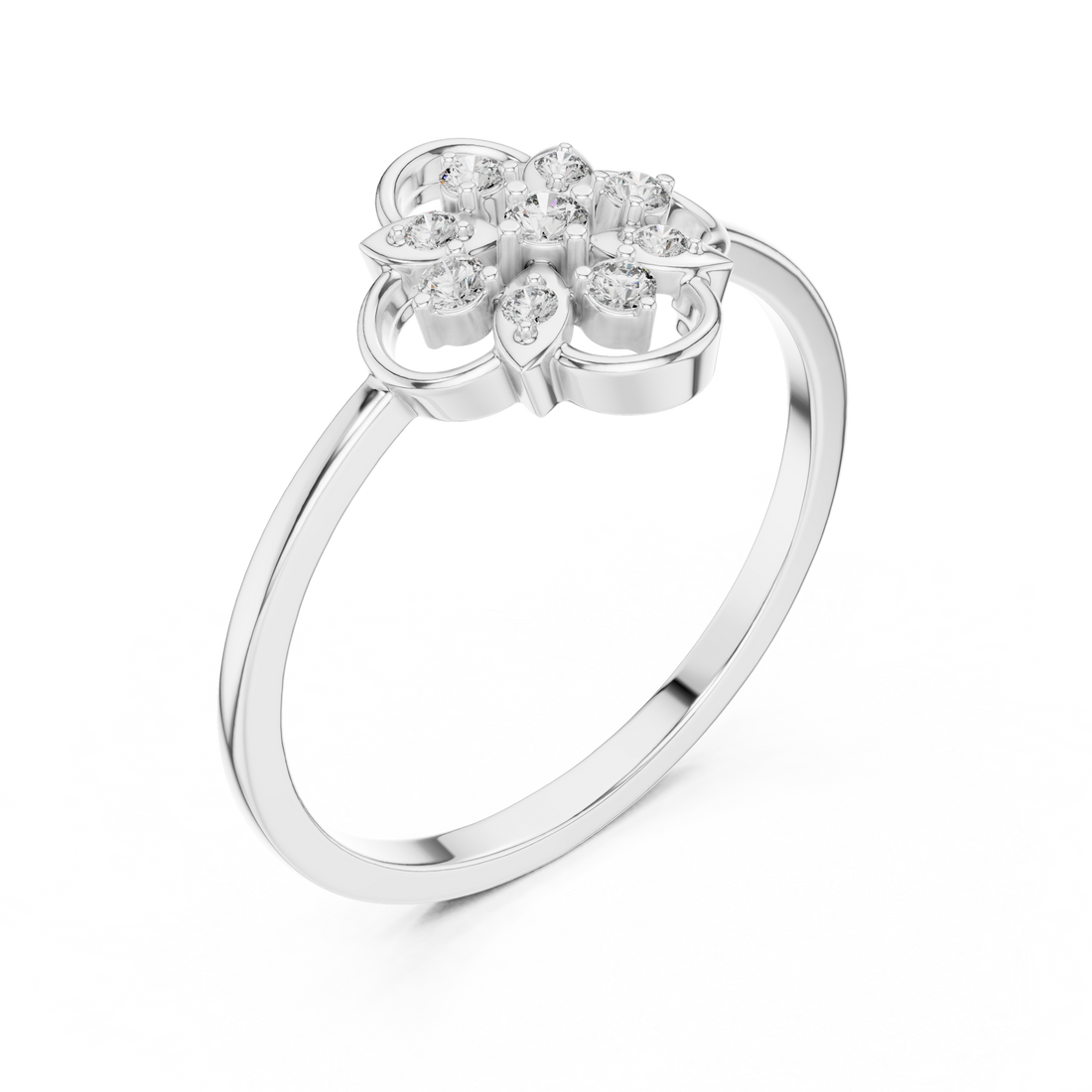 Promise ring with modern minimal gold design.