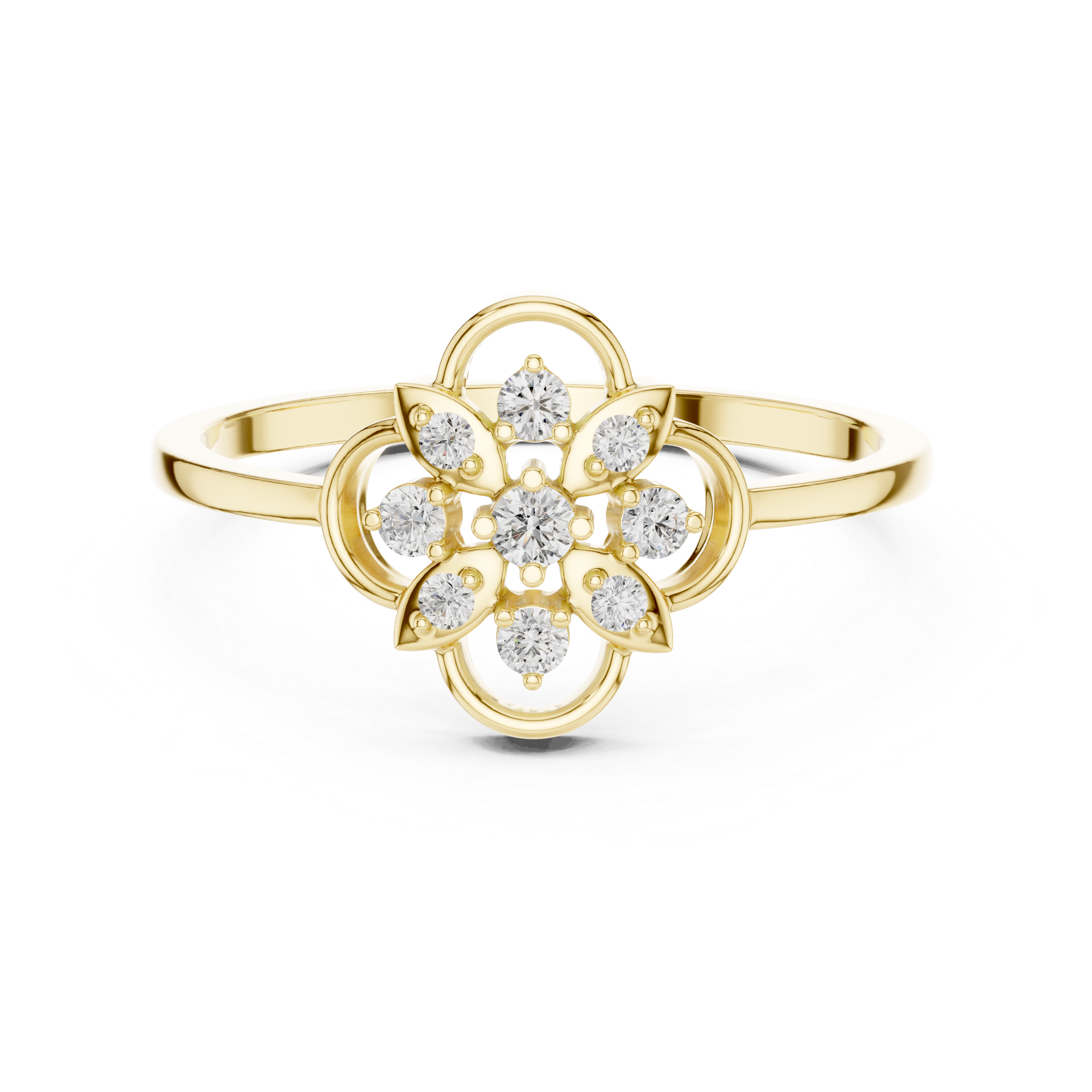 Classic diamond stud earrings with timeless shine.