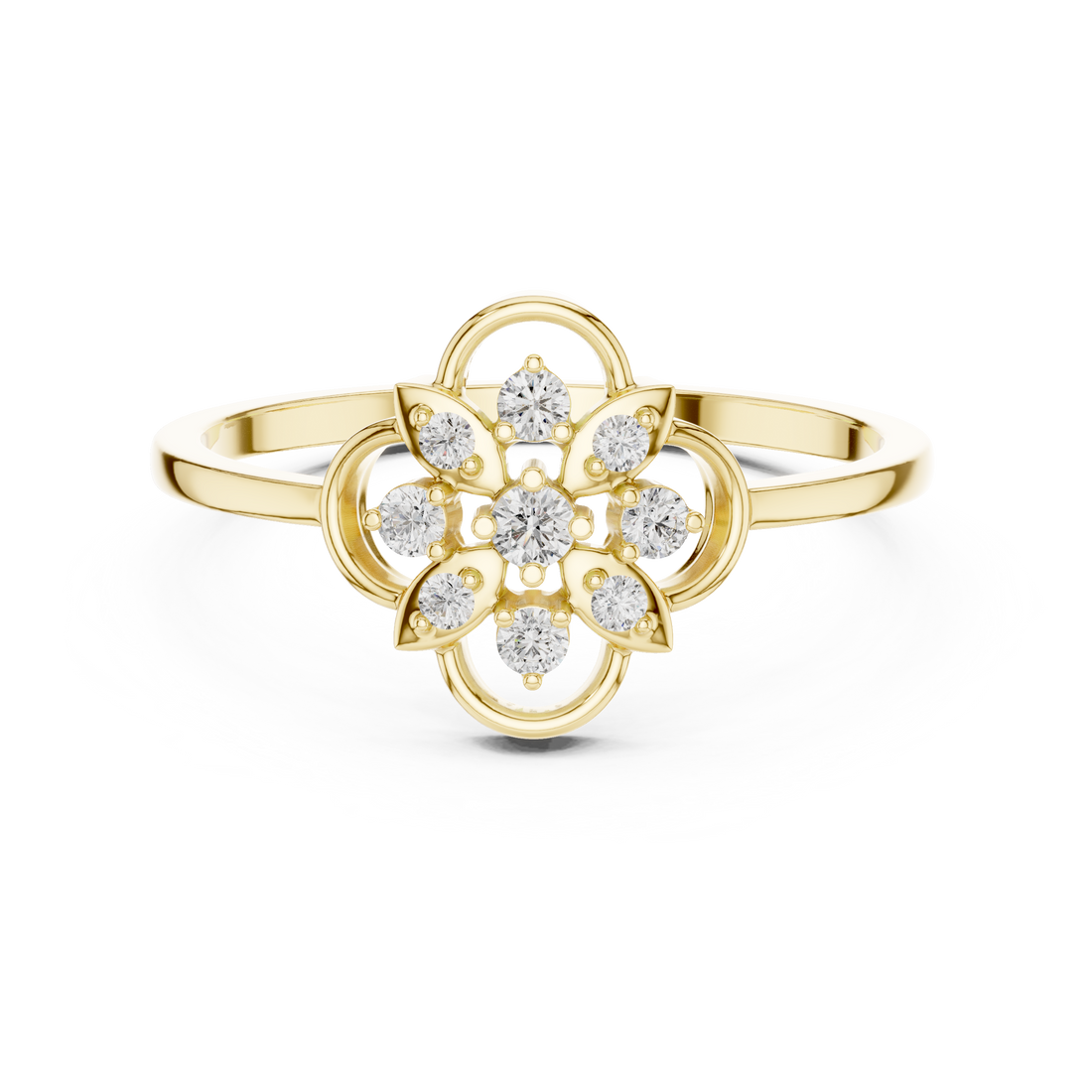 Classic diamond stud earrings with timeless shine.