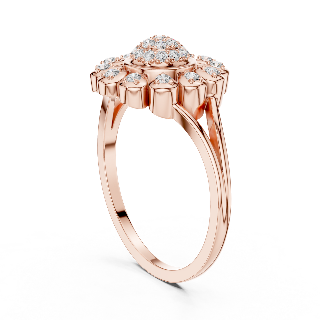 Bold cuff bracelet with smooth polished texture.