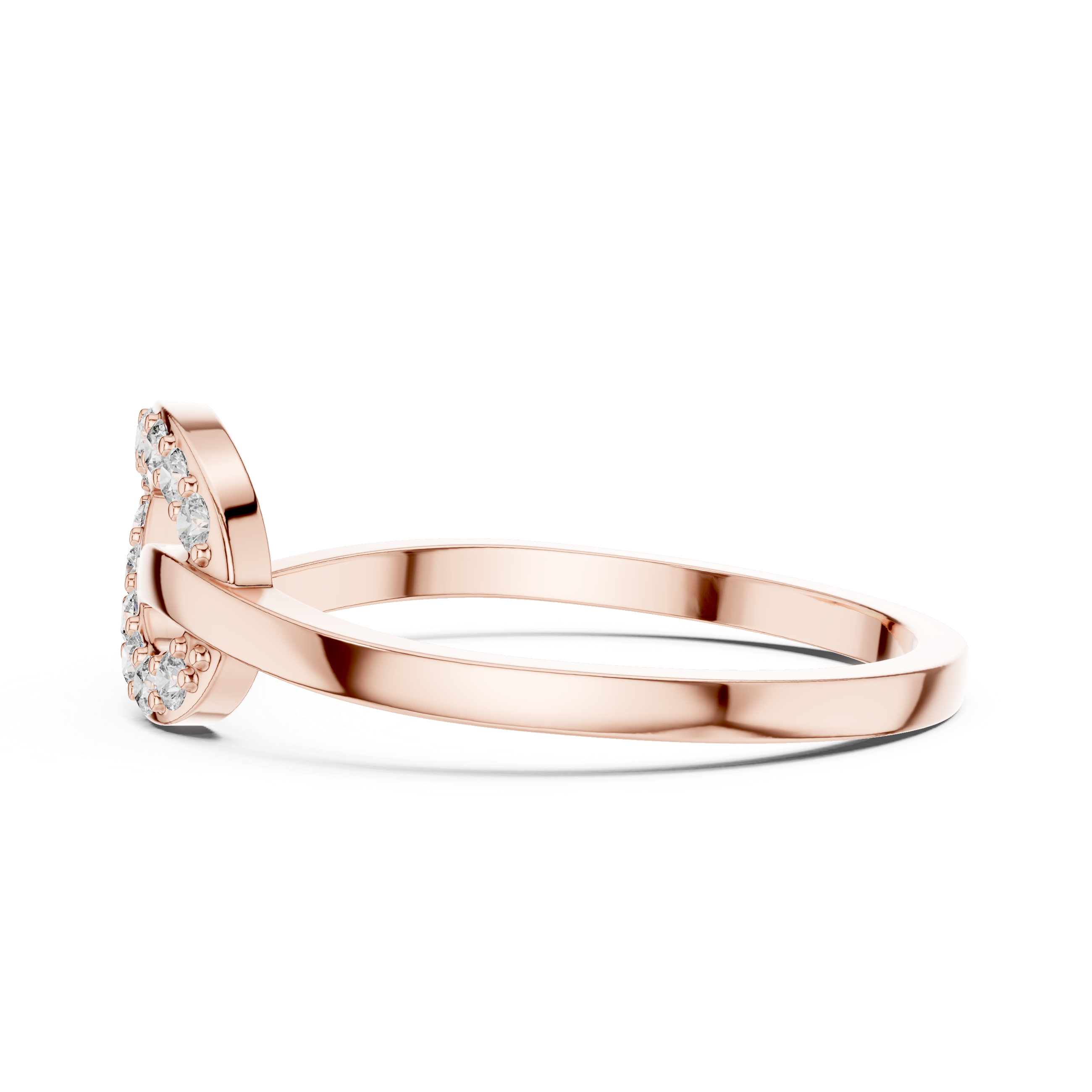 Elegant eternity band with continuous diamond sparkle.