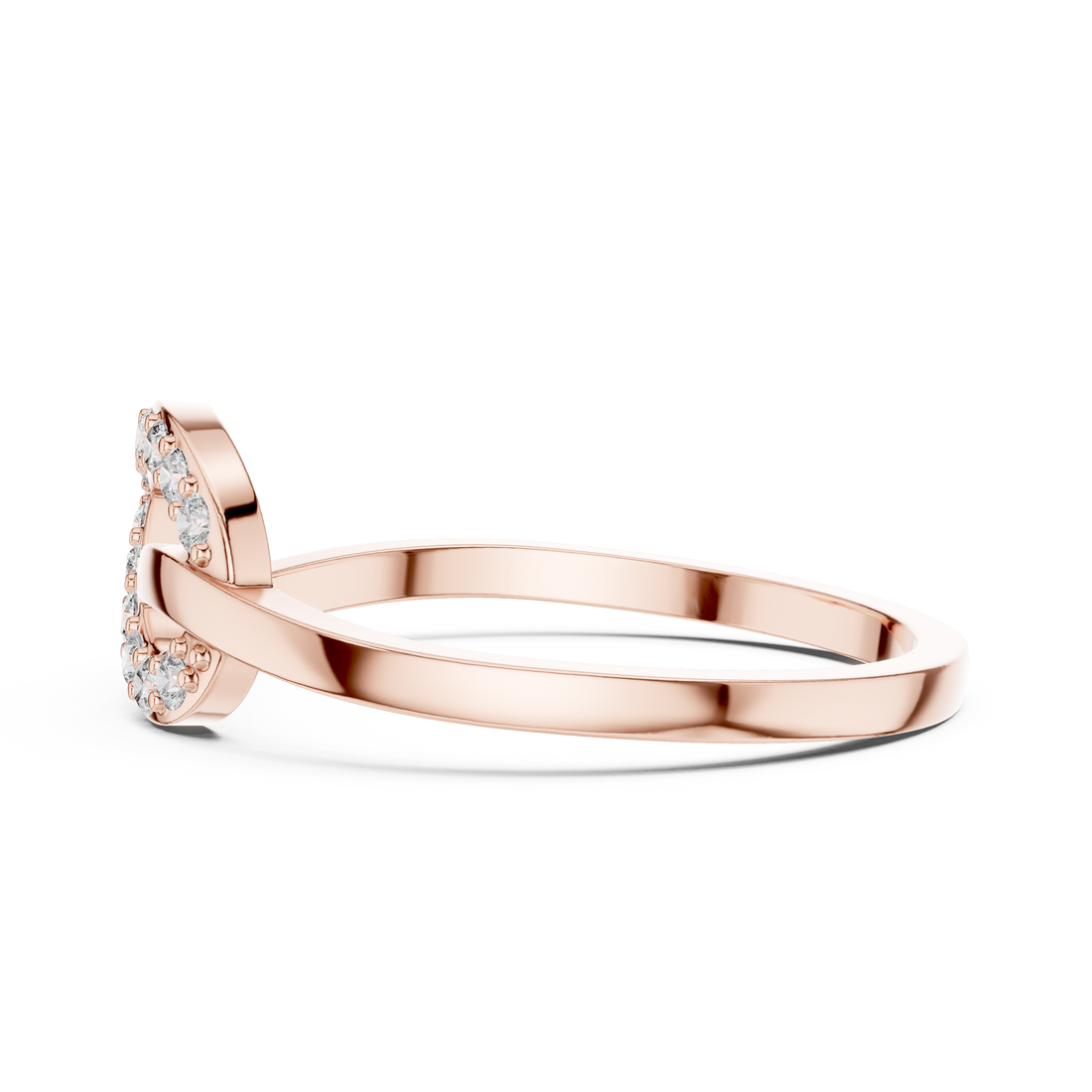 Elegant eternity band with continuous diamond sparkle.
