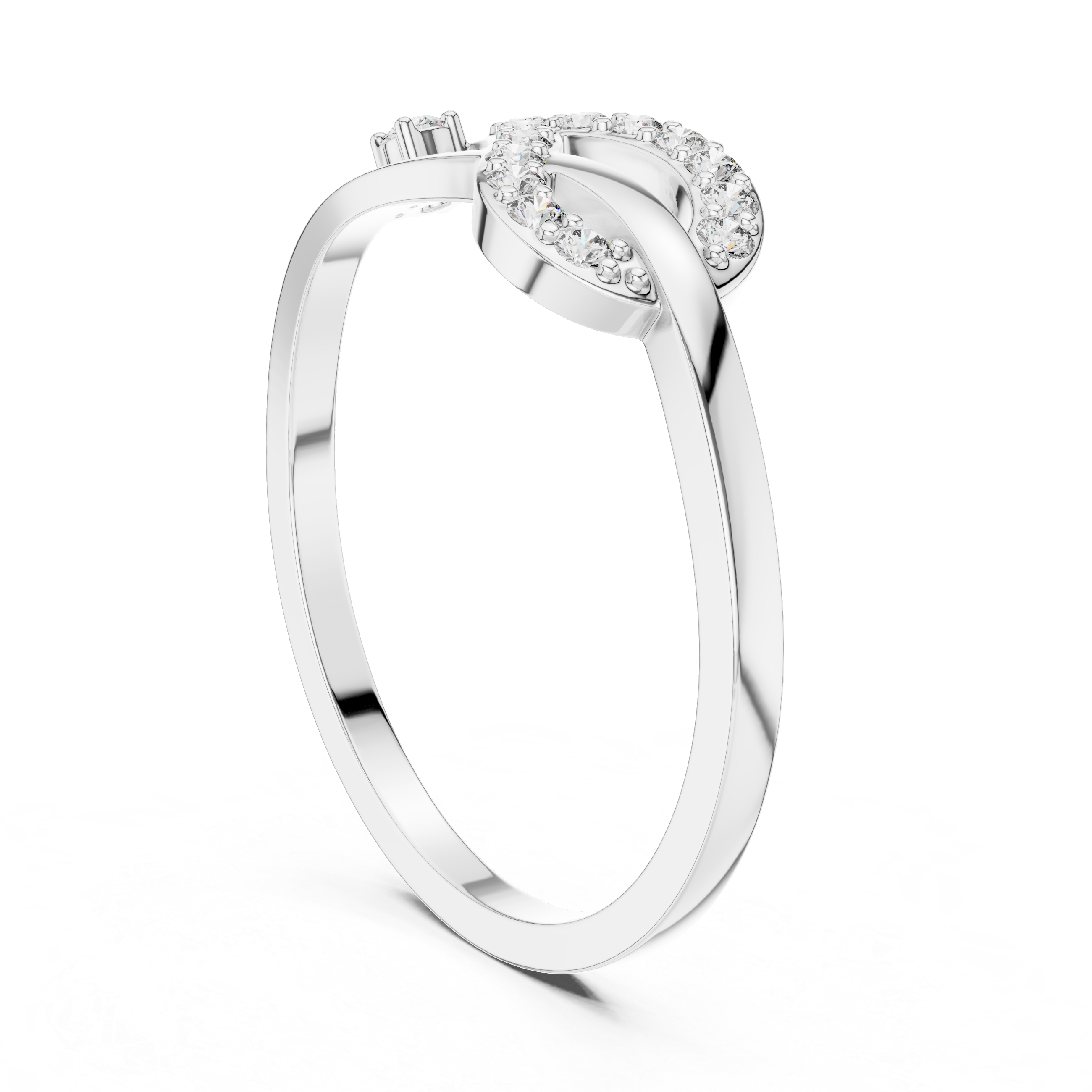Classic wedding band with smooth polished surface.
