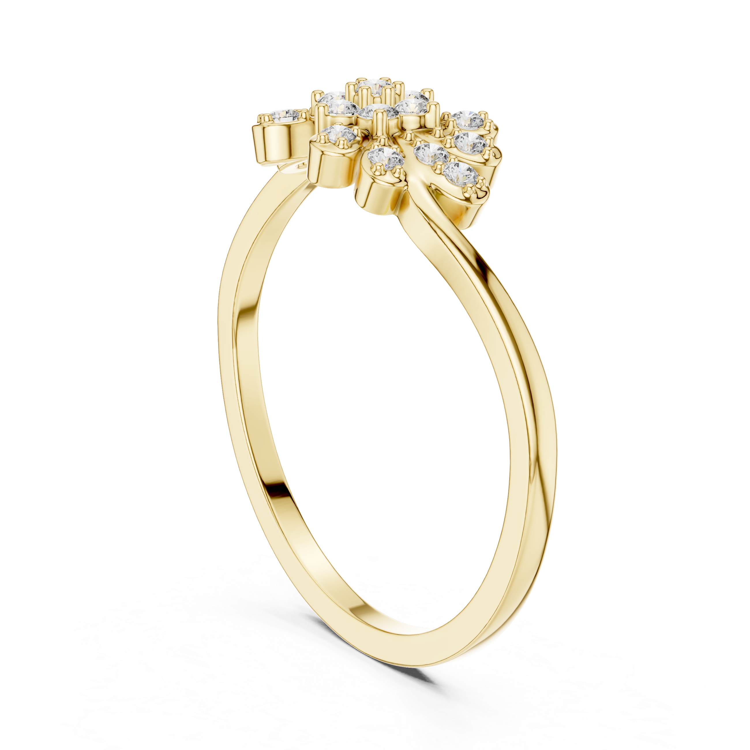 Halo pendant necklace with sparkling center diamond.