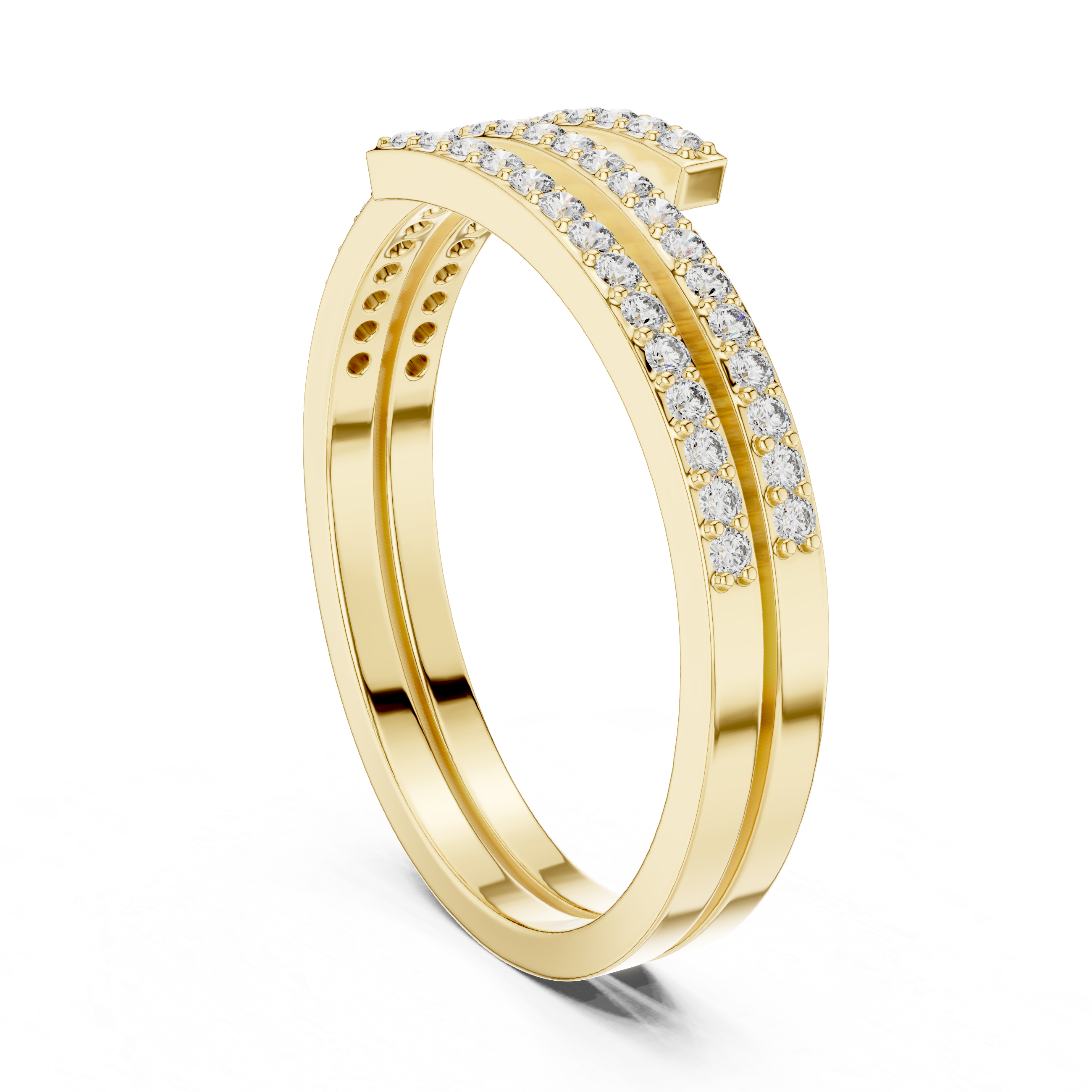 Men's wedding band with matte smooth finish.