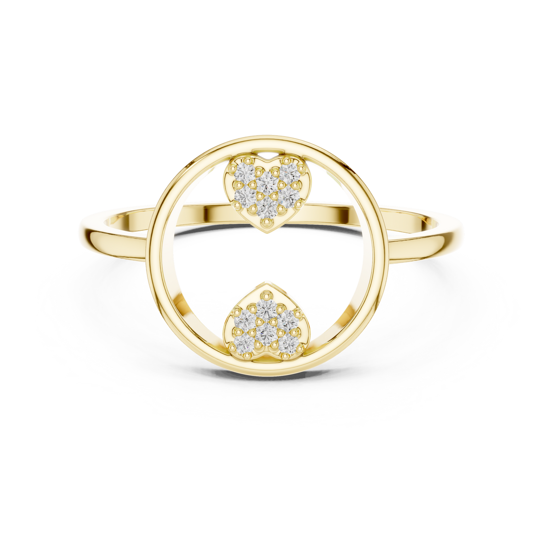 Diamond ear climber earrings with curved shine.