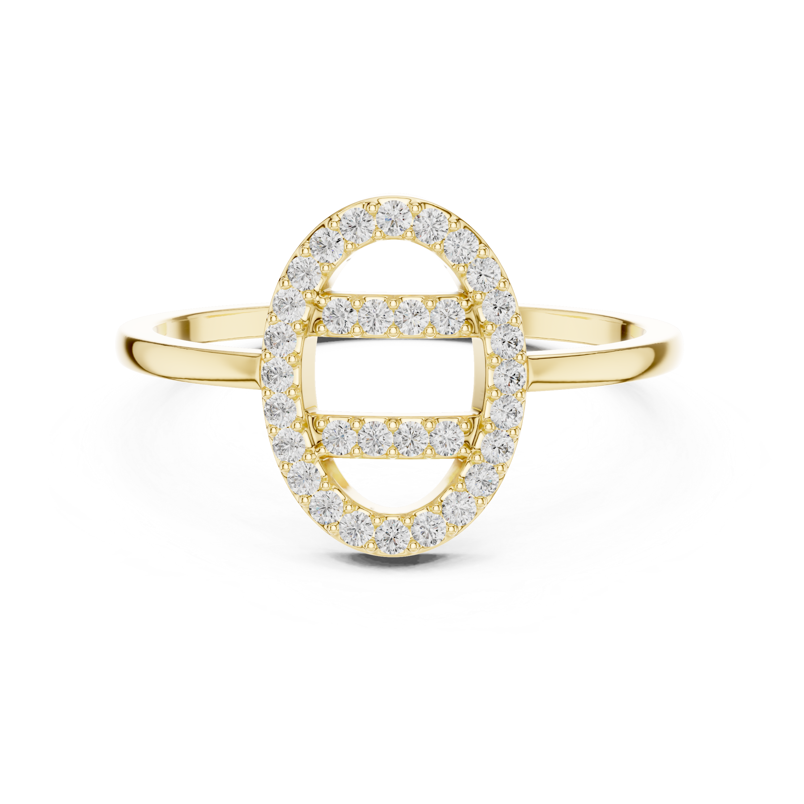 Figaro chain necklace with alternating polished links.