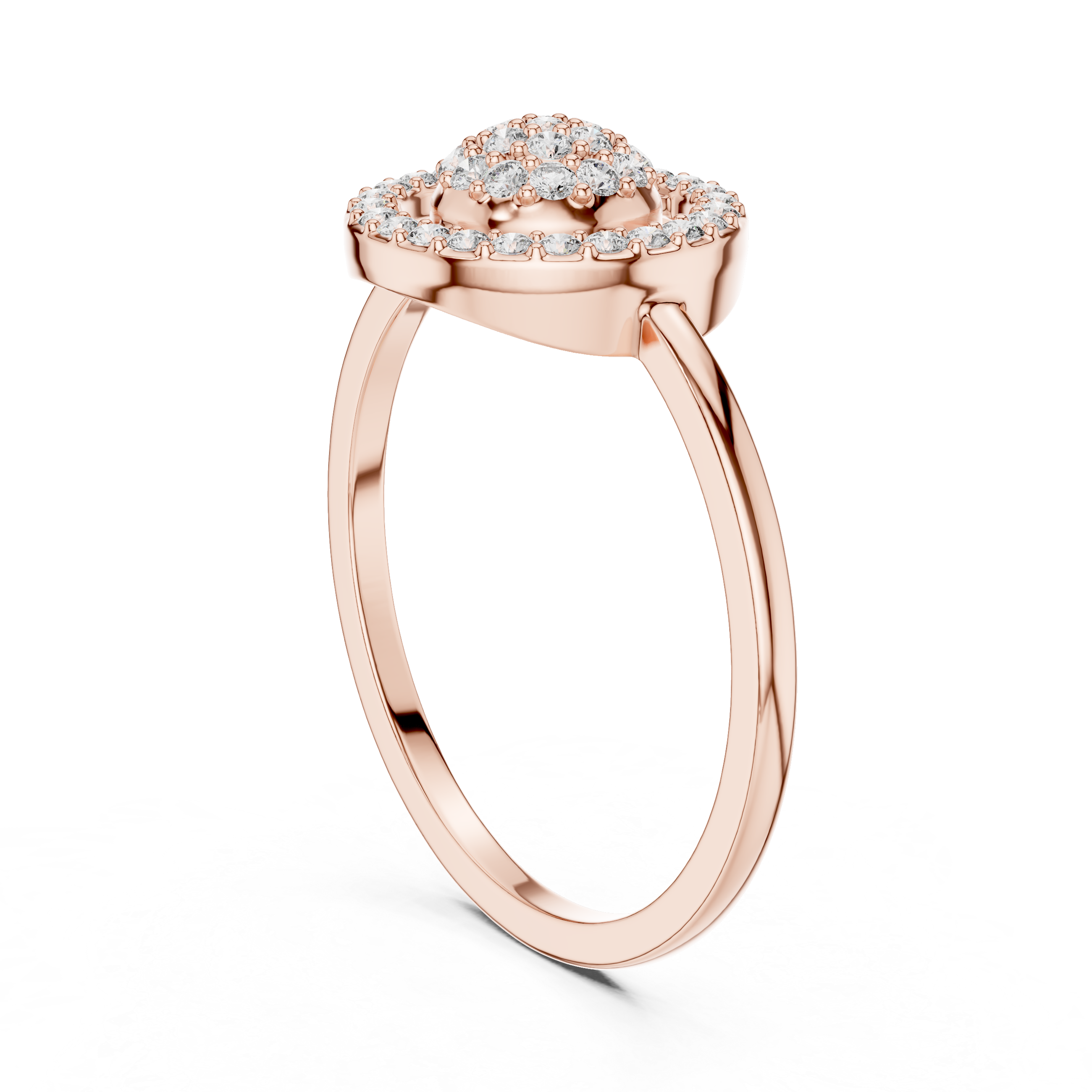 Glossy gold bangle with sleek polished look.
