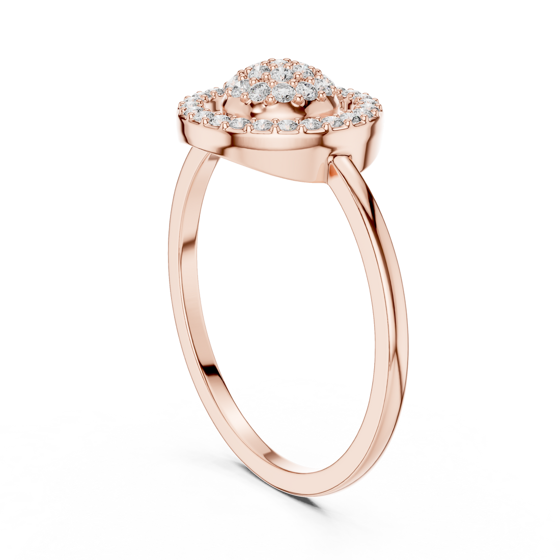 Glossy gold bangle with sleek polished look.