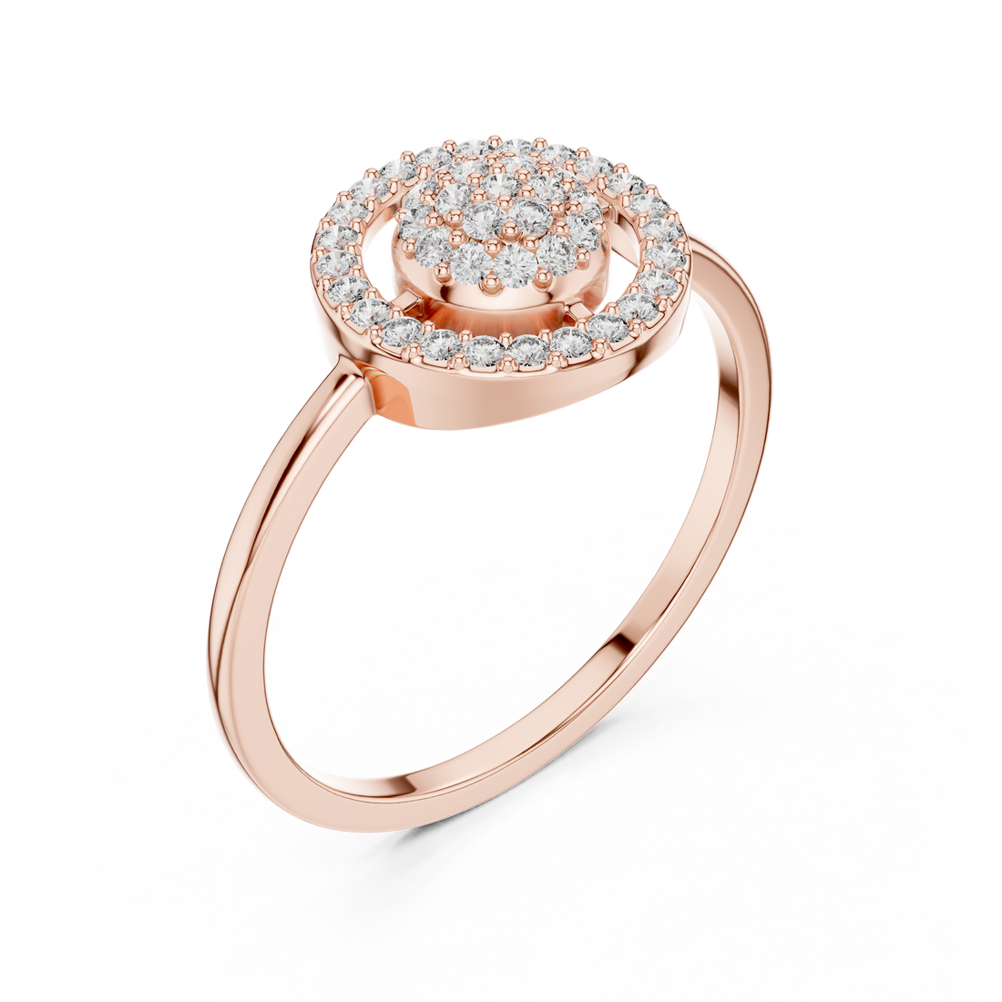 Diamond bangle with shimmering stone detailing.