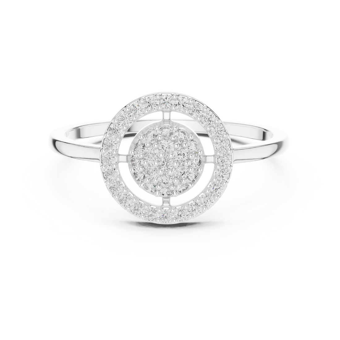 Diamond choker necklace with brilliant shine.