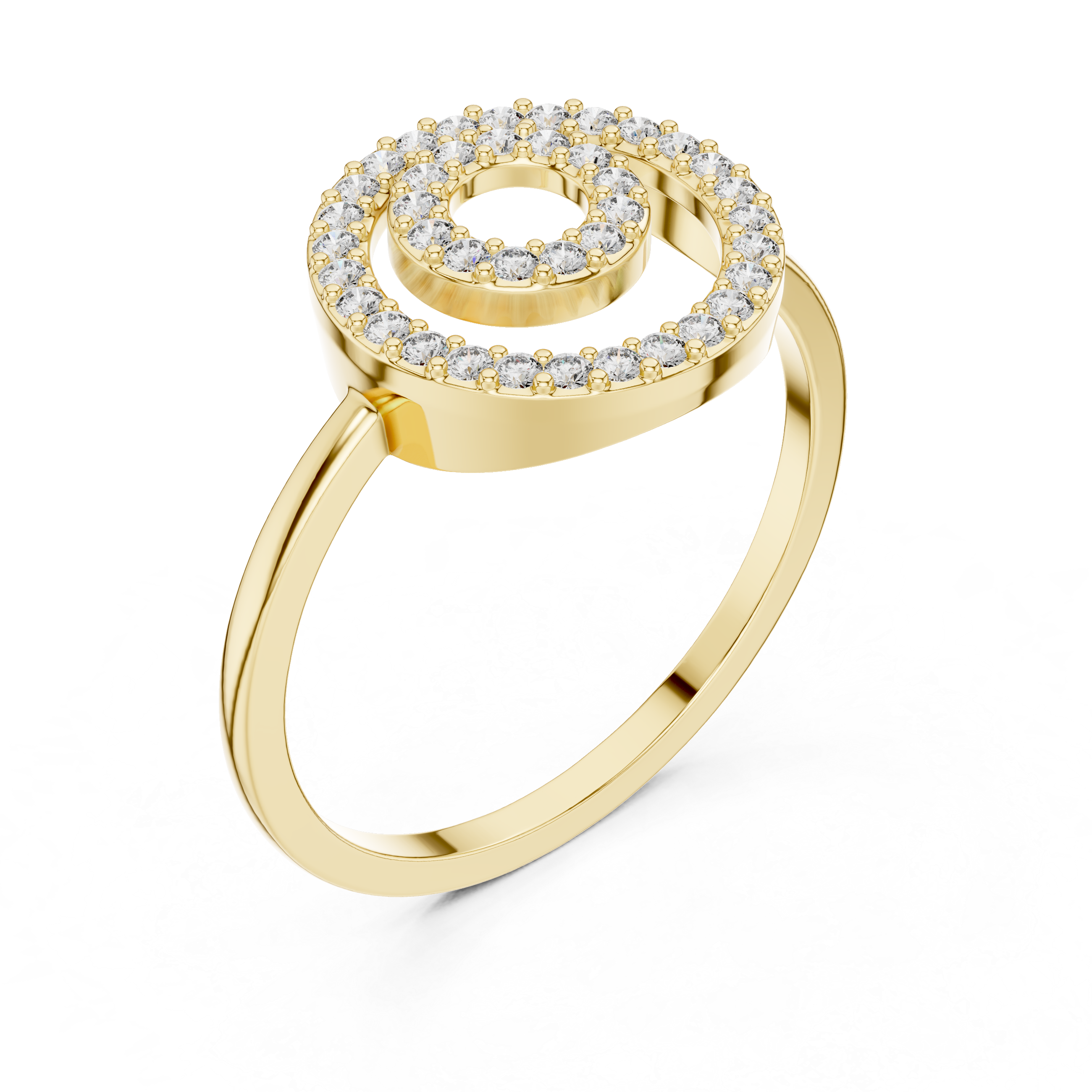 Smooth gemstone toe ring with bright sparkle.