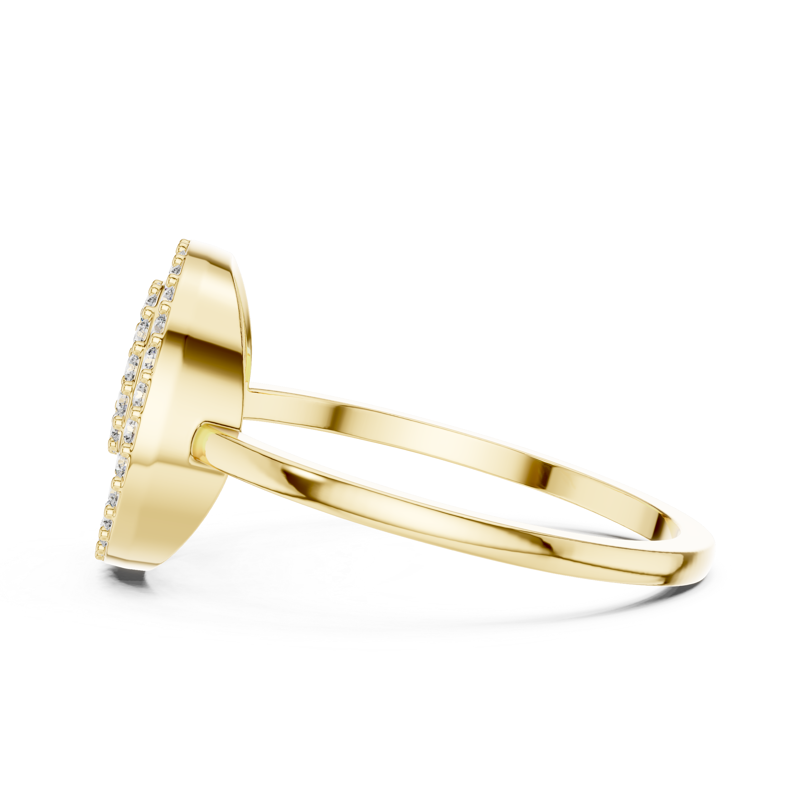 Plain toe ring with polished gold surface.