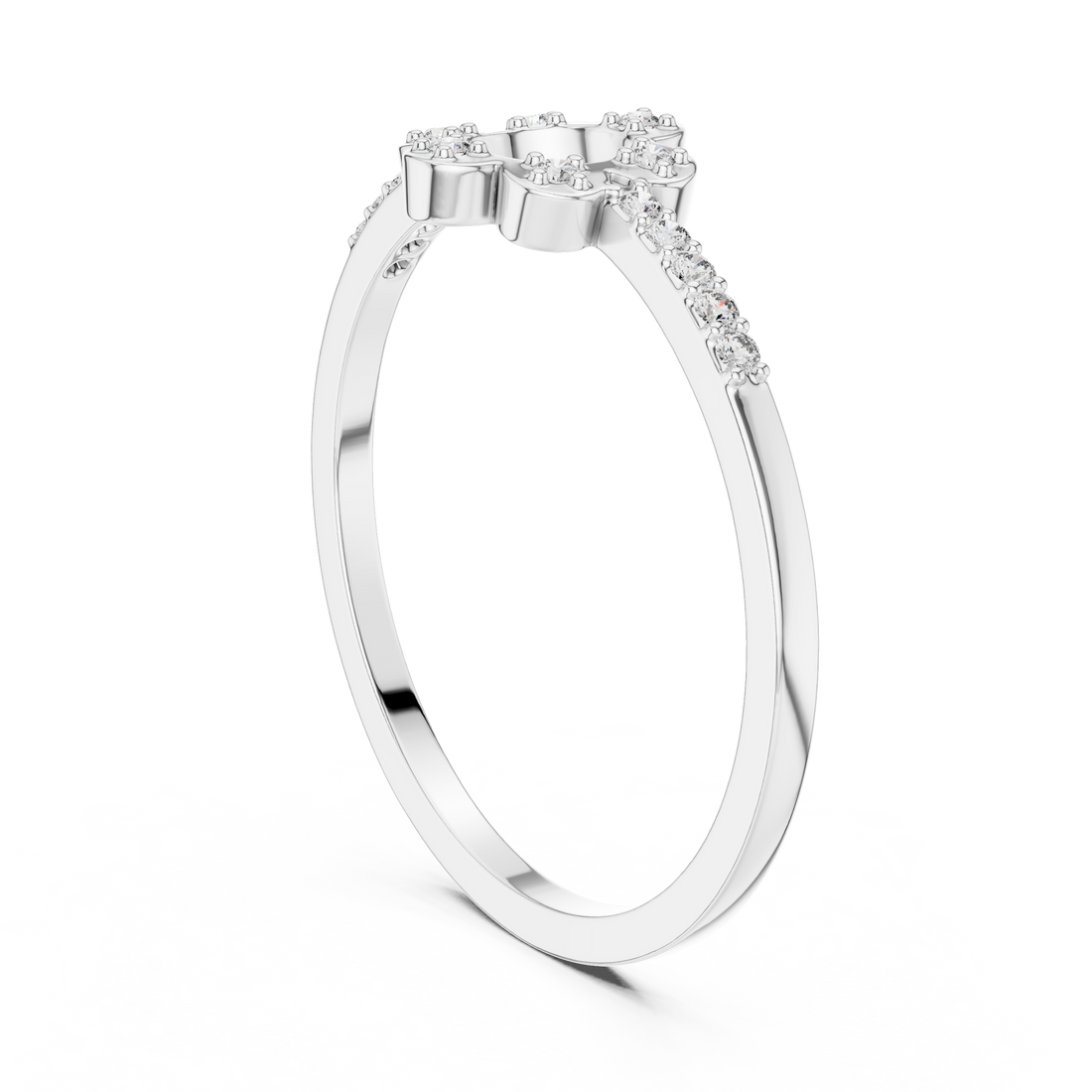 Oval engagement ring with polished smooth band.