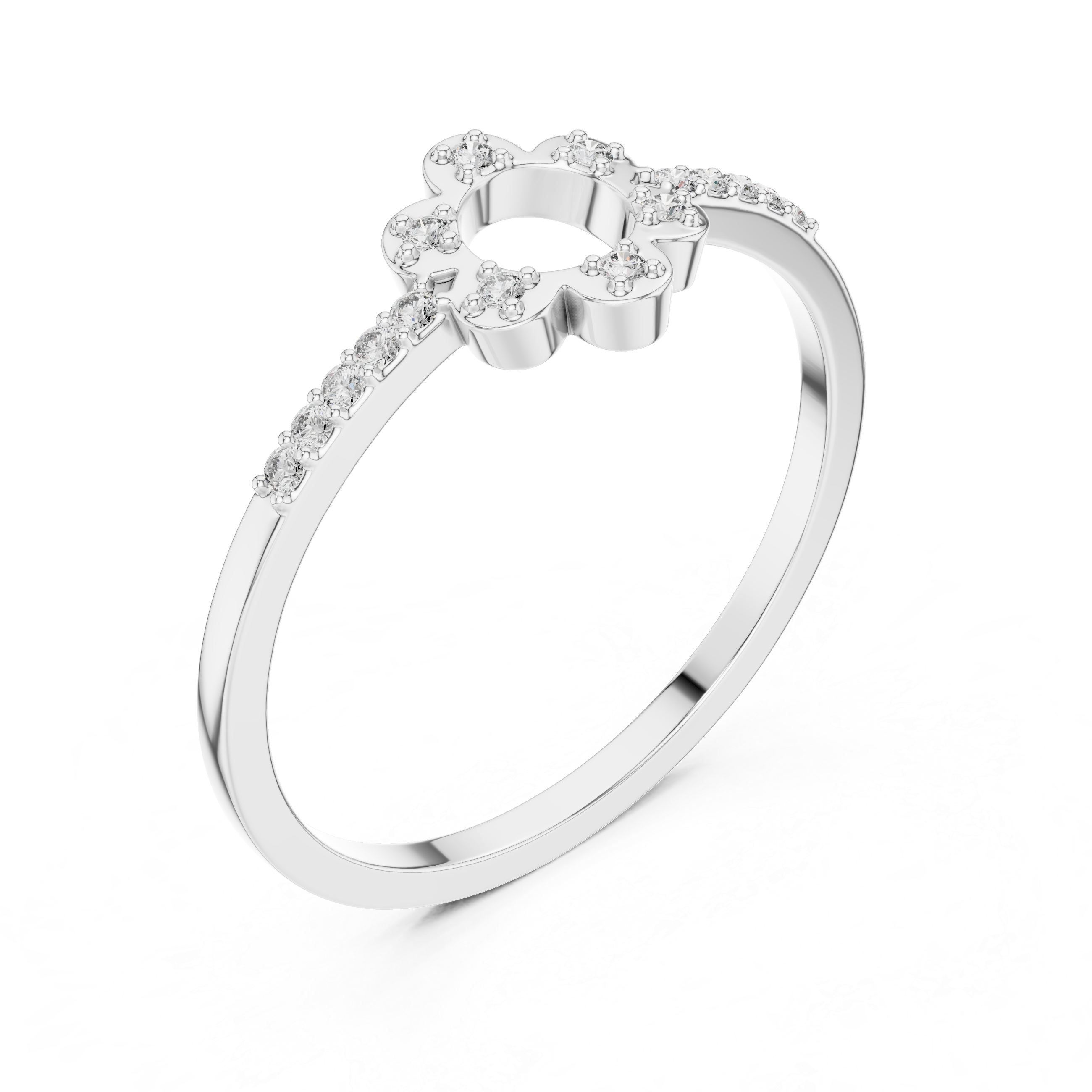 Cushion-cut engagement ring with refined sparkle.