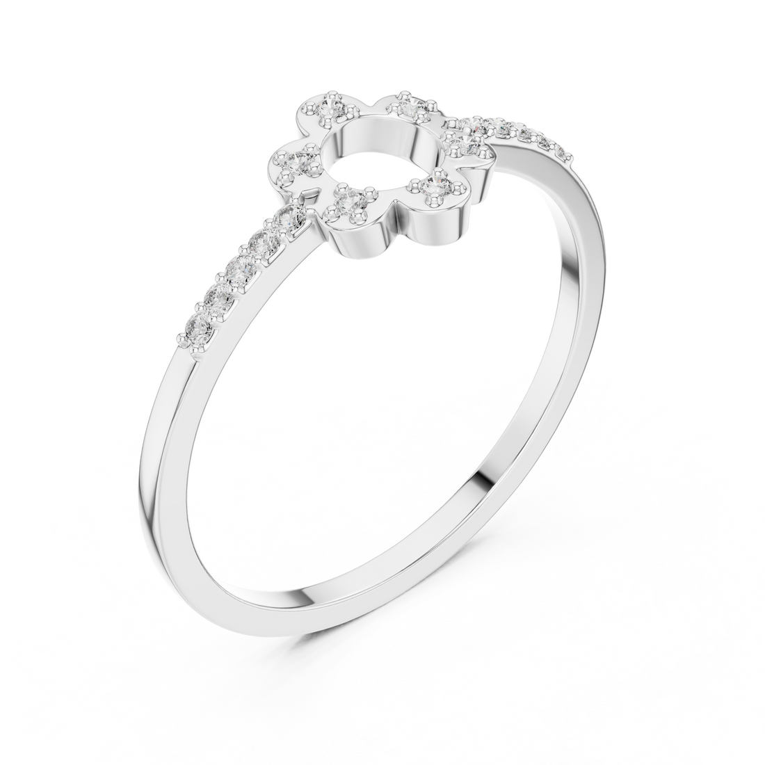 Cushion-cut engagement ring with refined sparkle.