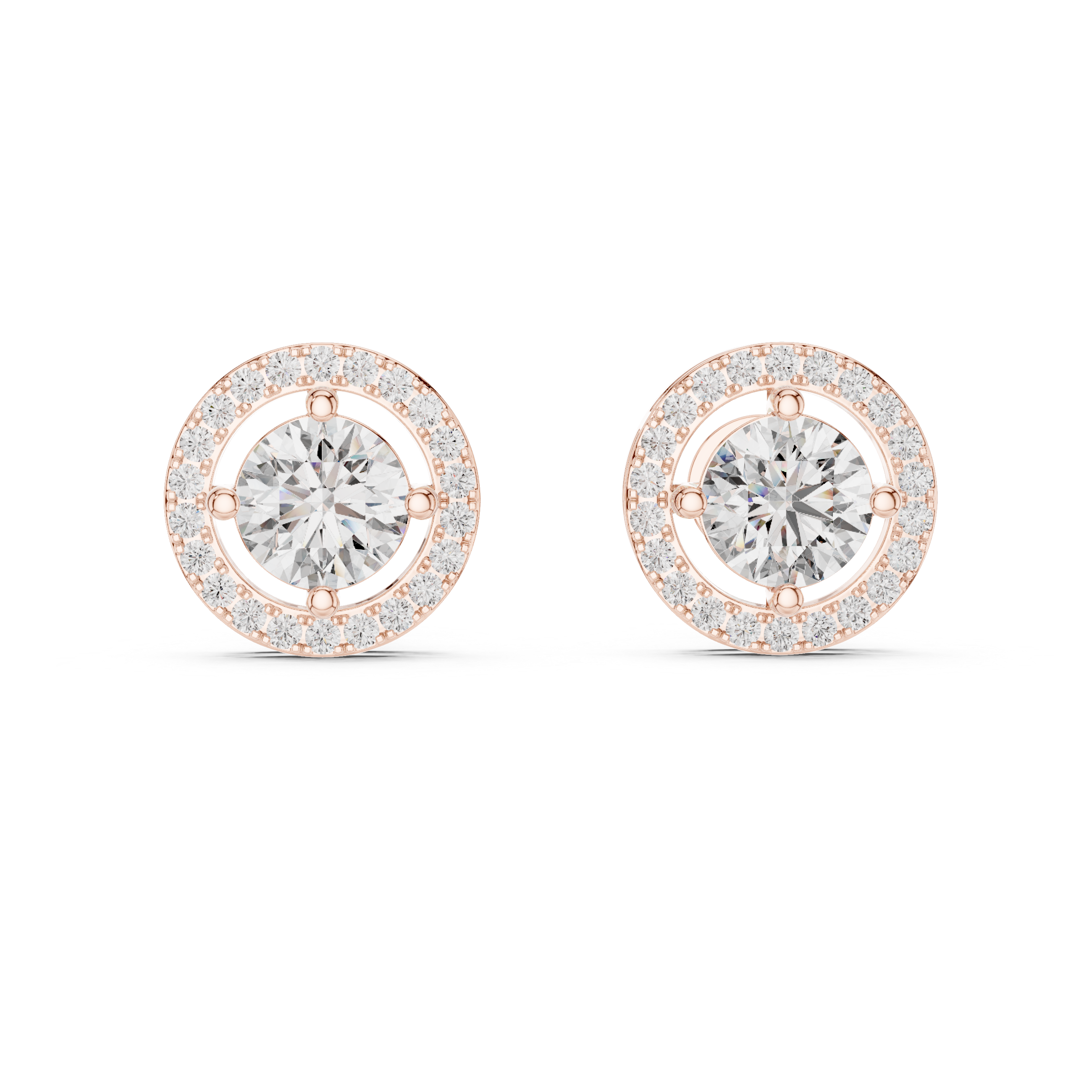 Classic solitaire diamond ring with smooth polished gold band.