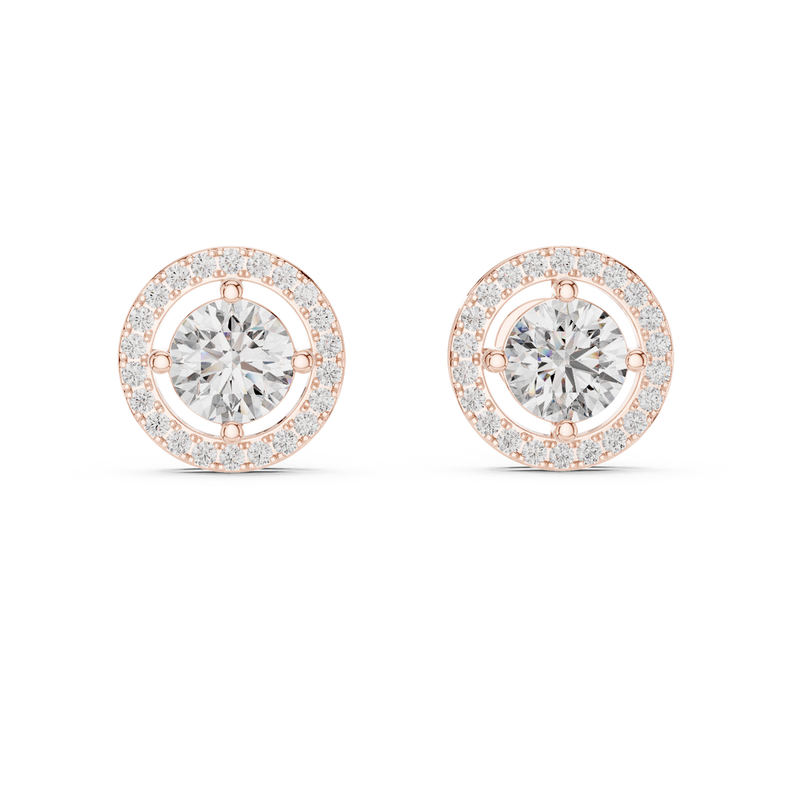Classic solitaire diamond ring with smooth polished gold band.