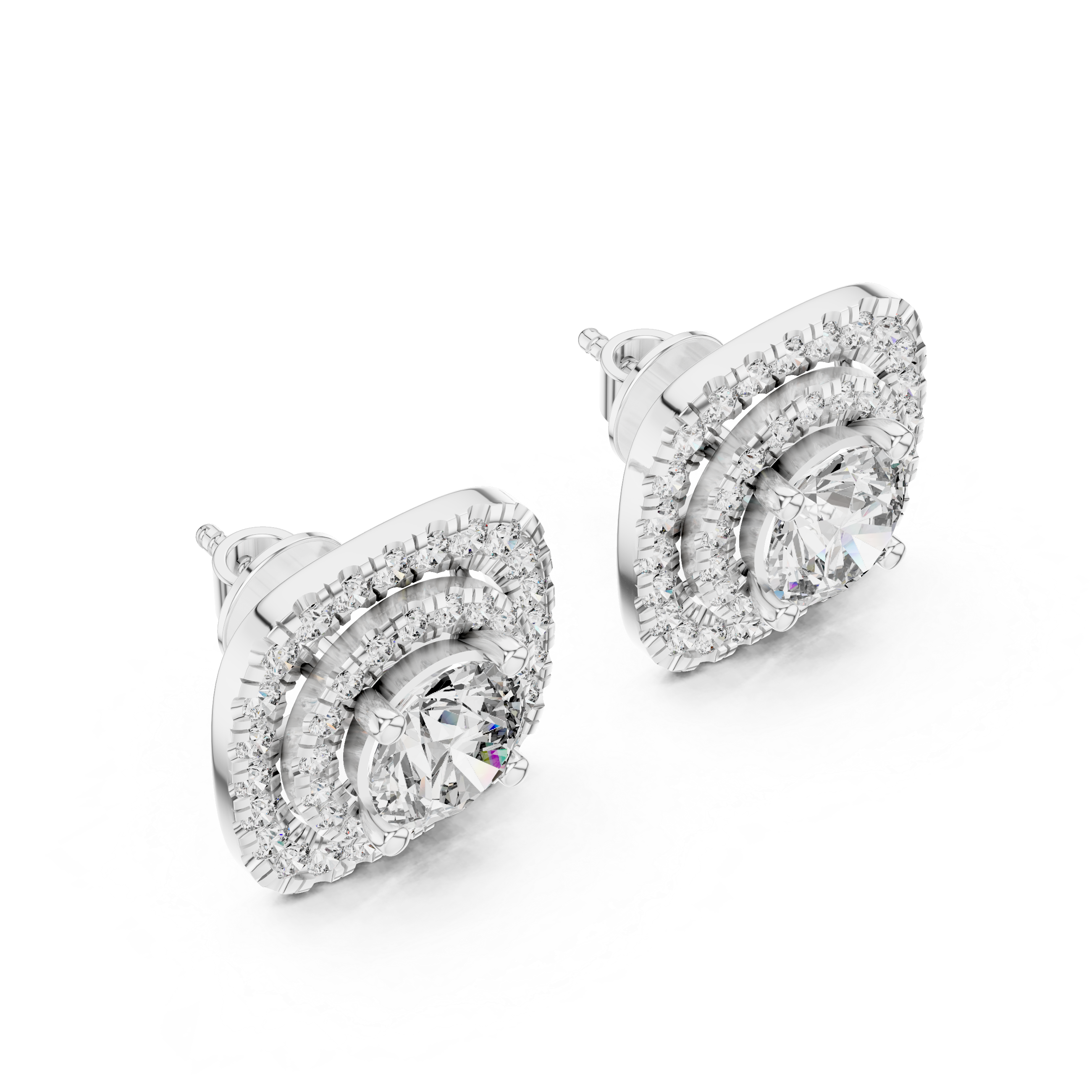 Classic diamond tennis bracelet in white gold with brilliant shine.
