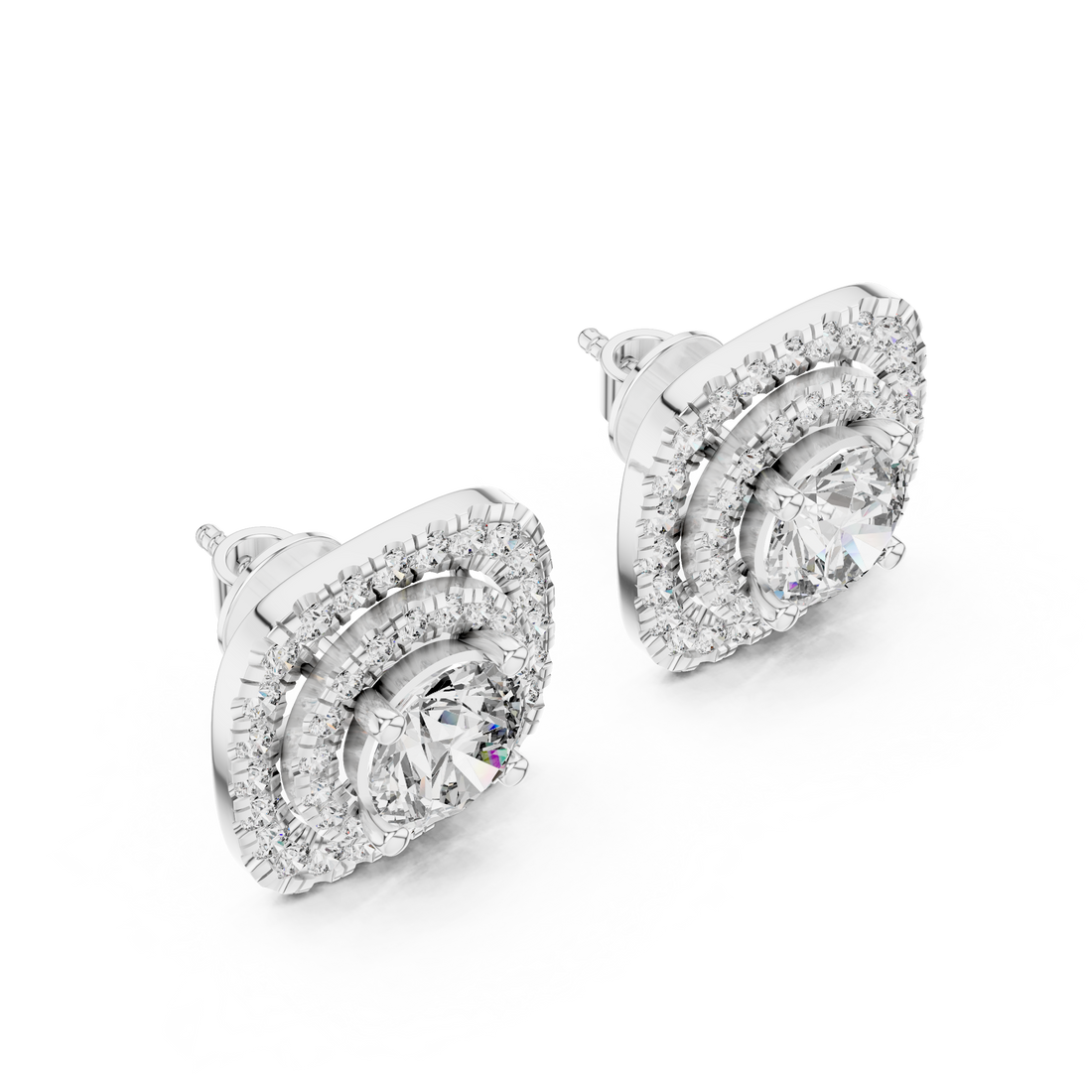 Classic diamond tennis bracelet in white gold with brilliant shine.