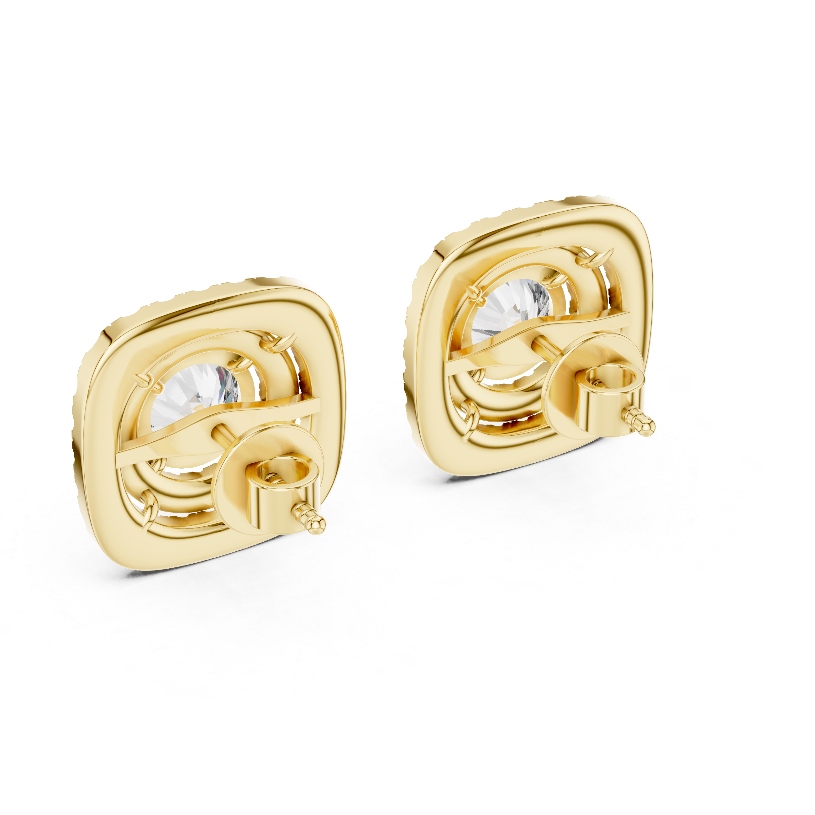 Modern cuff bracelet with smooth gold surface and sparkle.