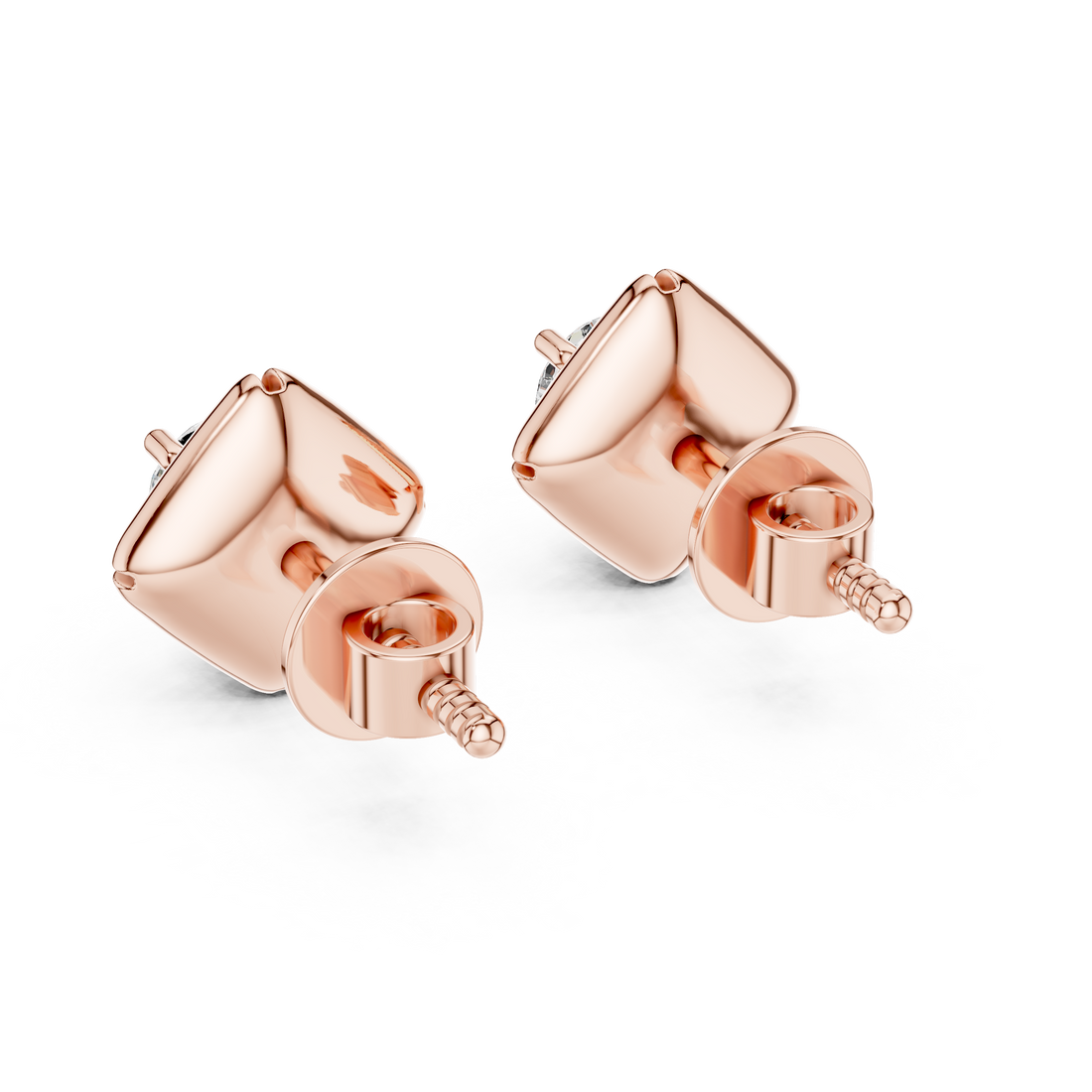 Stackable gold rings with slim polished bands.
