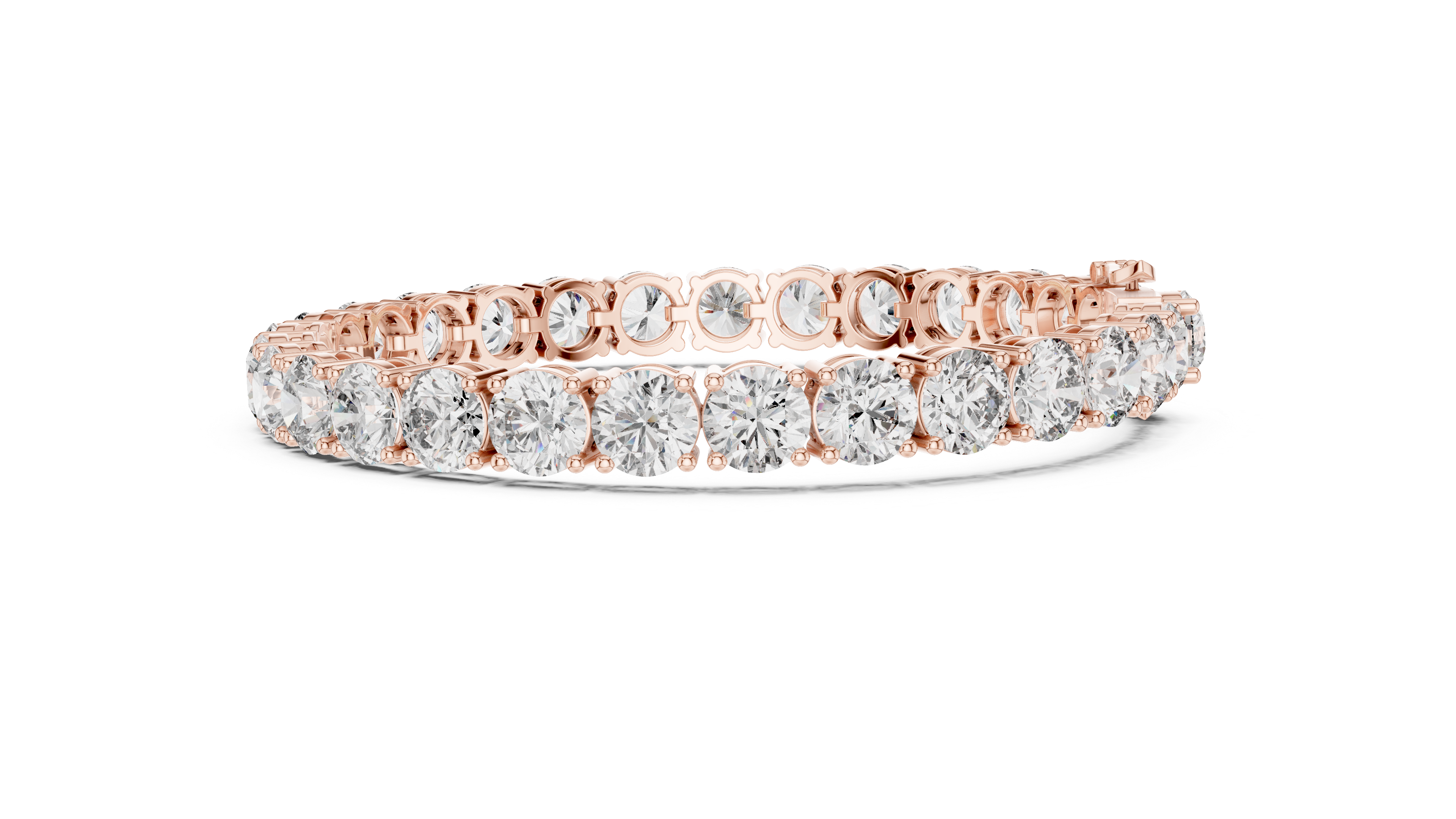 Classic Round Cut Diamond Tennis Bracelet with Prong Setting