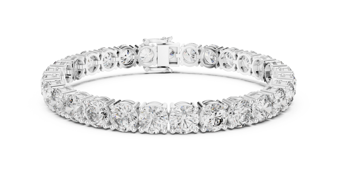 Classic Round Cut Diamond Tennis Bracelet with Prong Setting