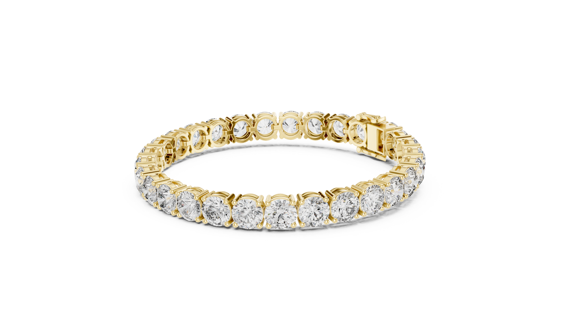 Classic Round Cut Diamond Tennis Bracelet with Prong Setting